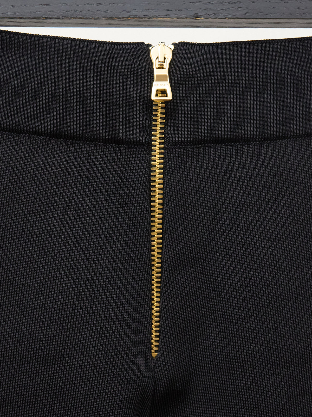 Balmain Gold Button Leggings in Black