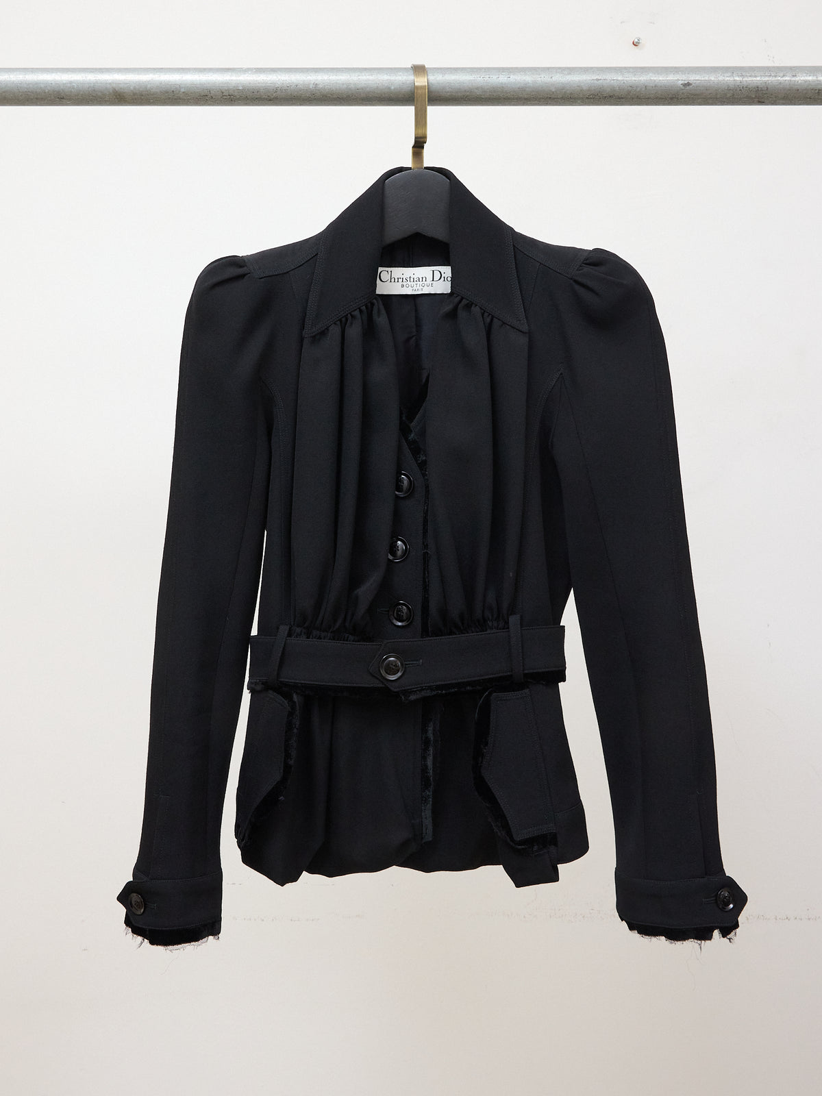 Christian Dior 2005 Single Breasted Jacket in Black