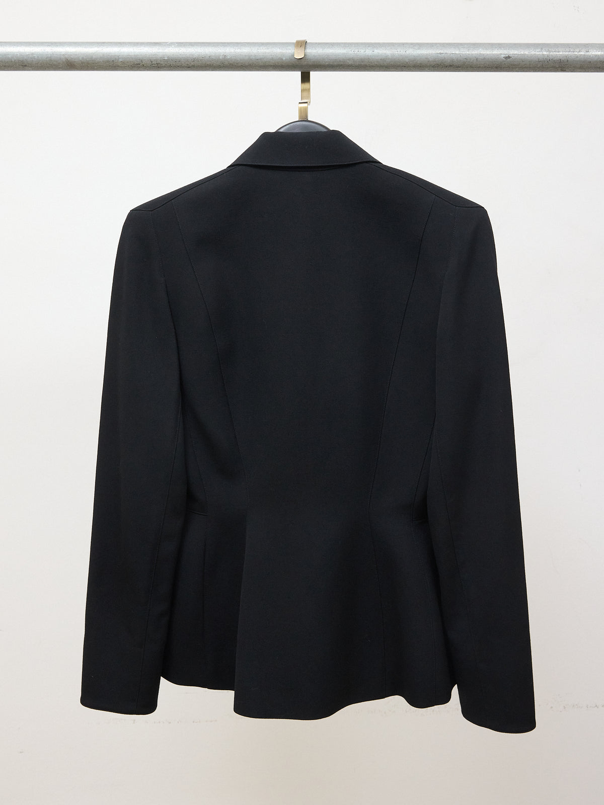 Thierry Mugler Iconic Vintage 90s Black Runway Suit Jacket