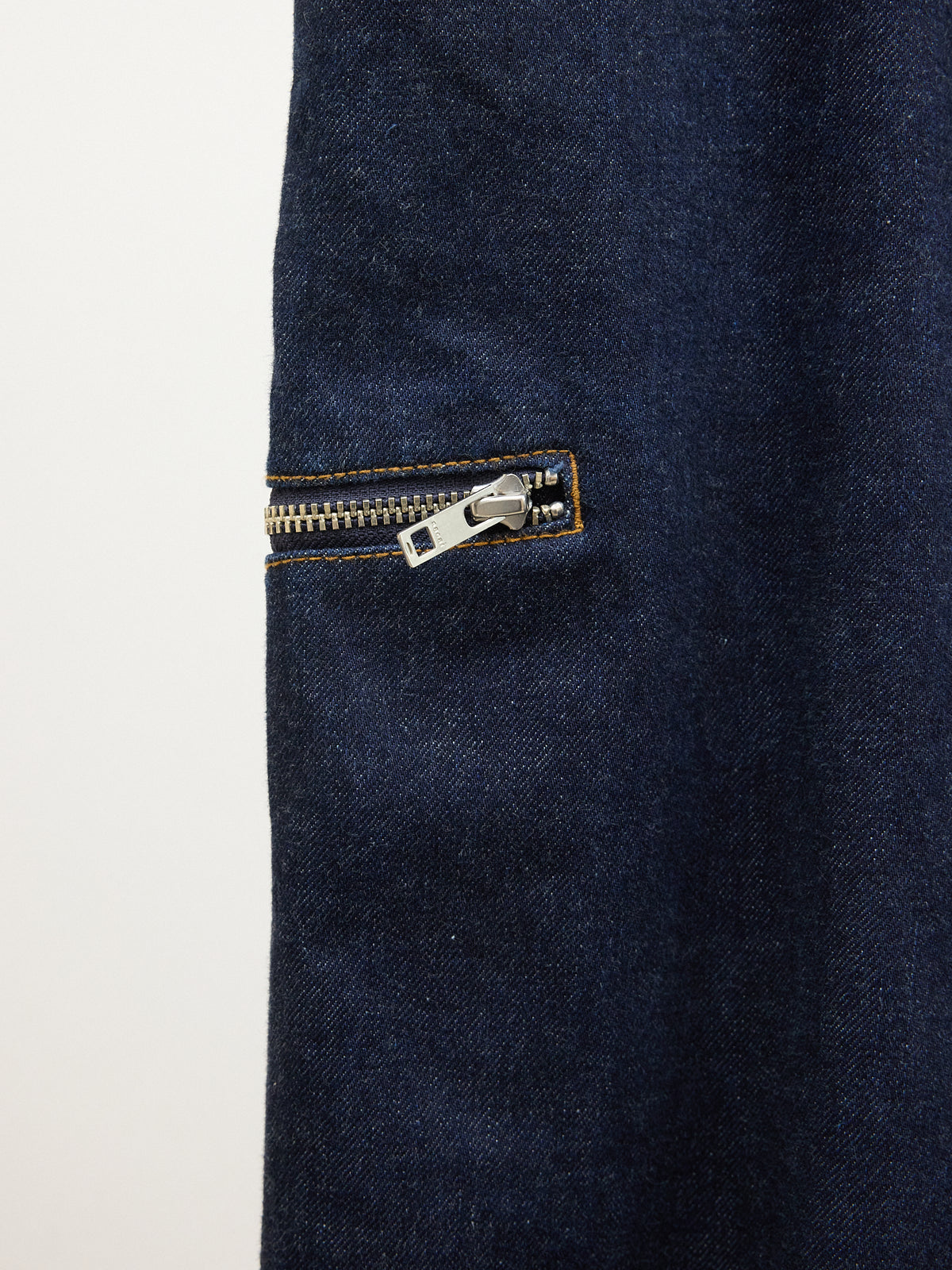 Sacai Wide-Leg Zipper Pants in Navy