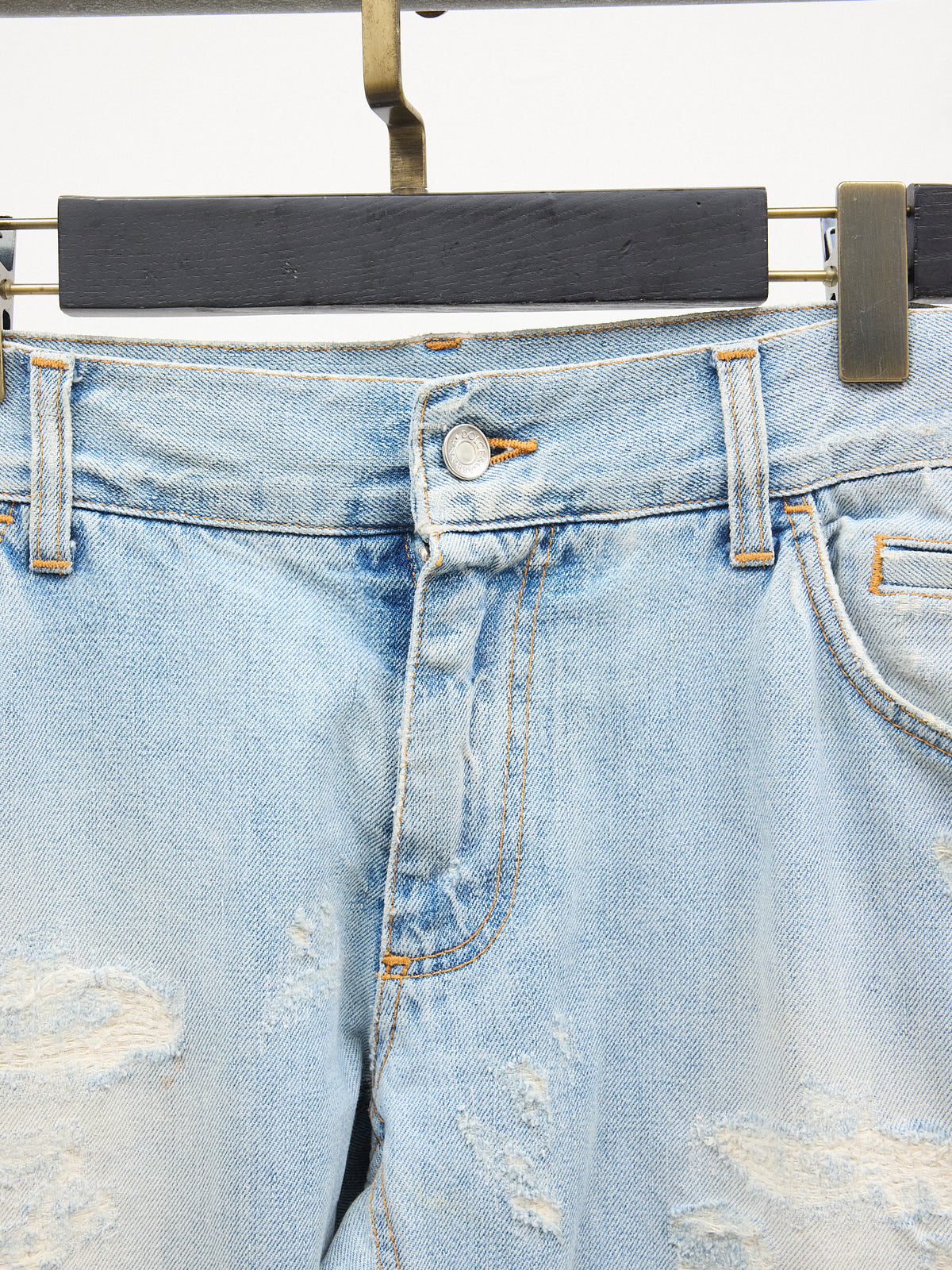 Dolce & Gabbana Wide-leg Distressed Jeans