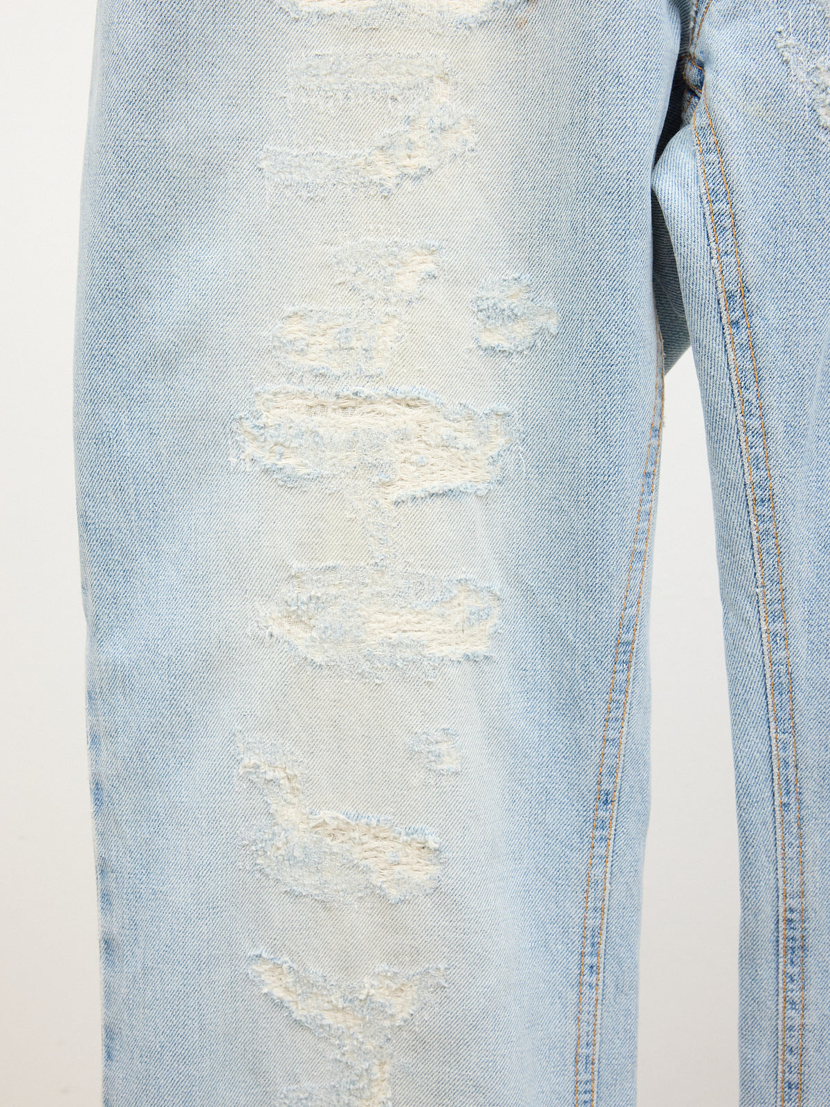 Dolce & Gabbana Wide-leg Distressed Jeans