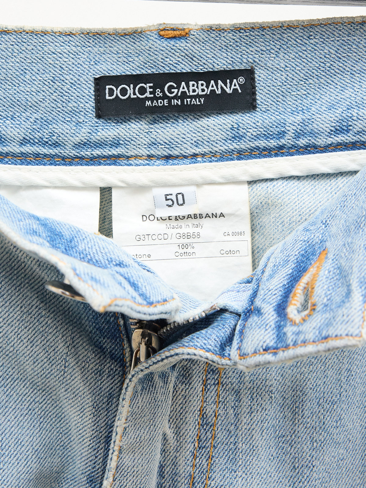 Dolce & Gabbana Wide-leg Distressed Jeans