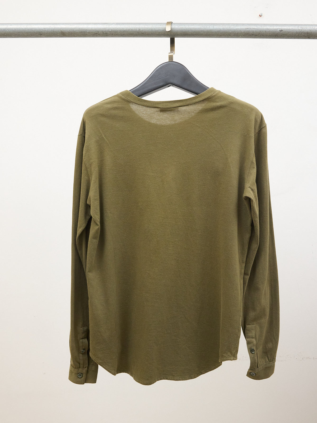Dior Long-sleeve T-shirt with Pocket in Army Green