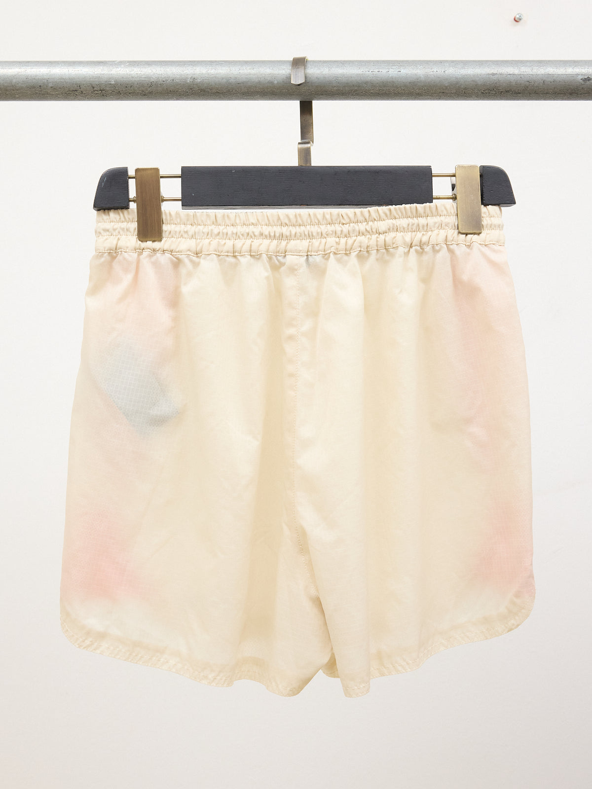 Heron Preston Nylon Shorts in Beige/Orange