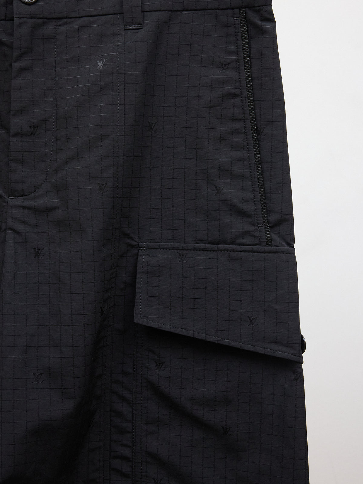 Louis Vuitton Technical Grid Cargo Shorts