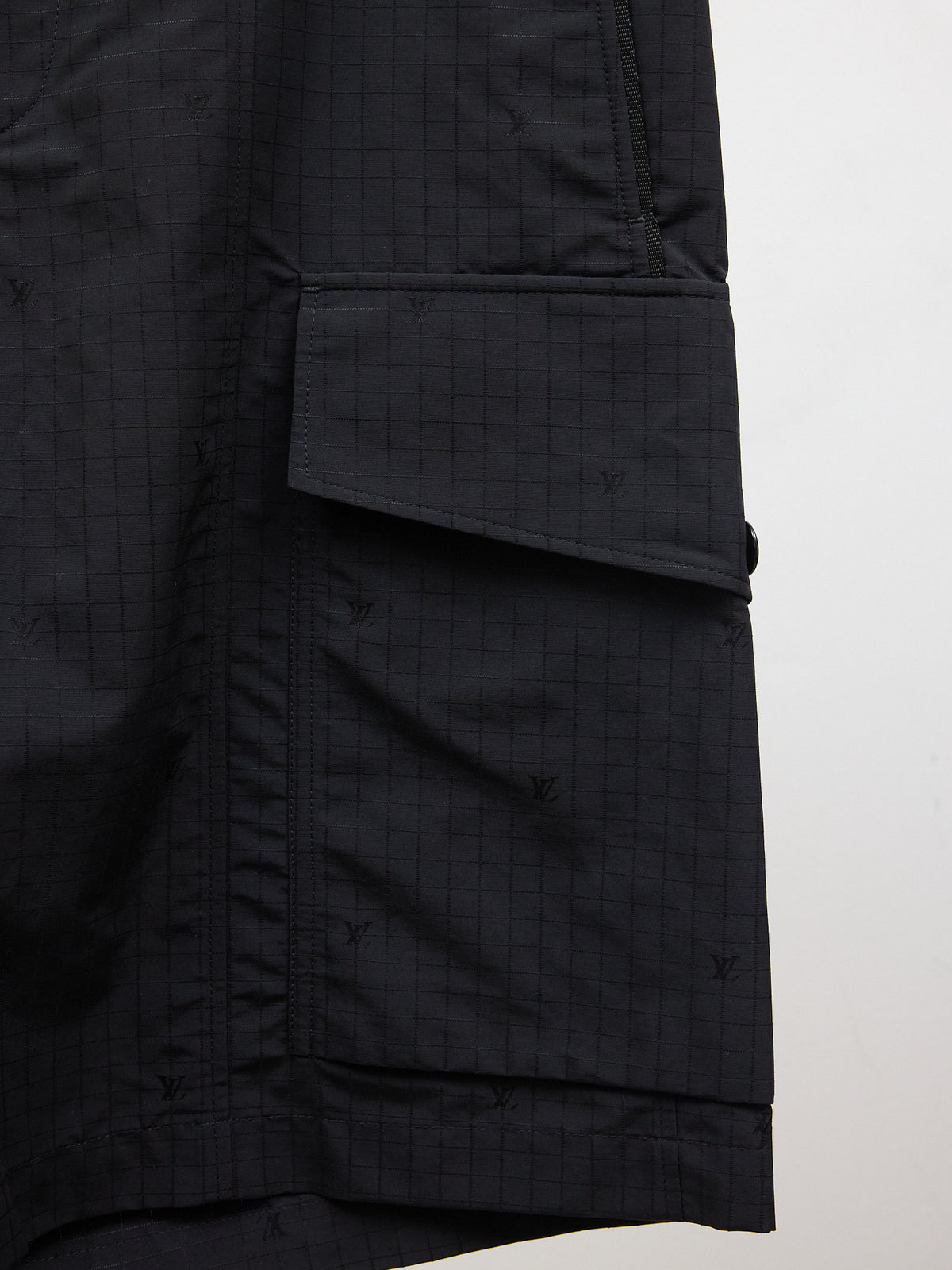 Louis Vuitton Technical Grid Cargo Shorts