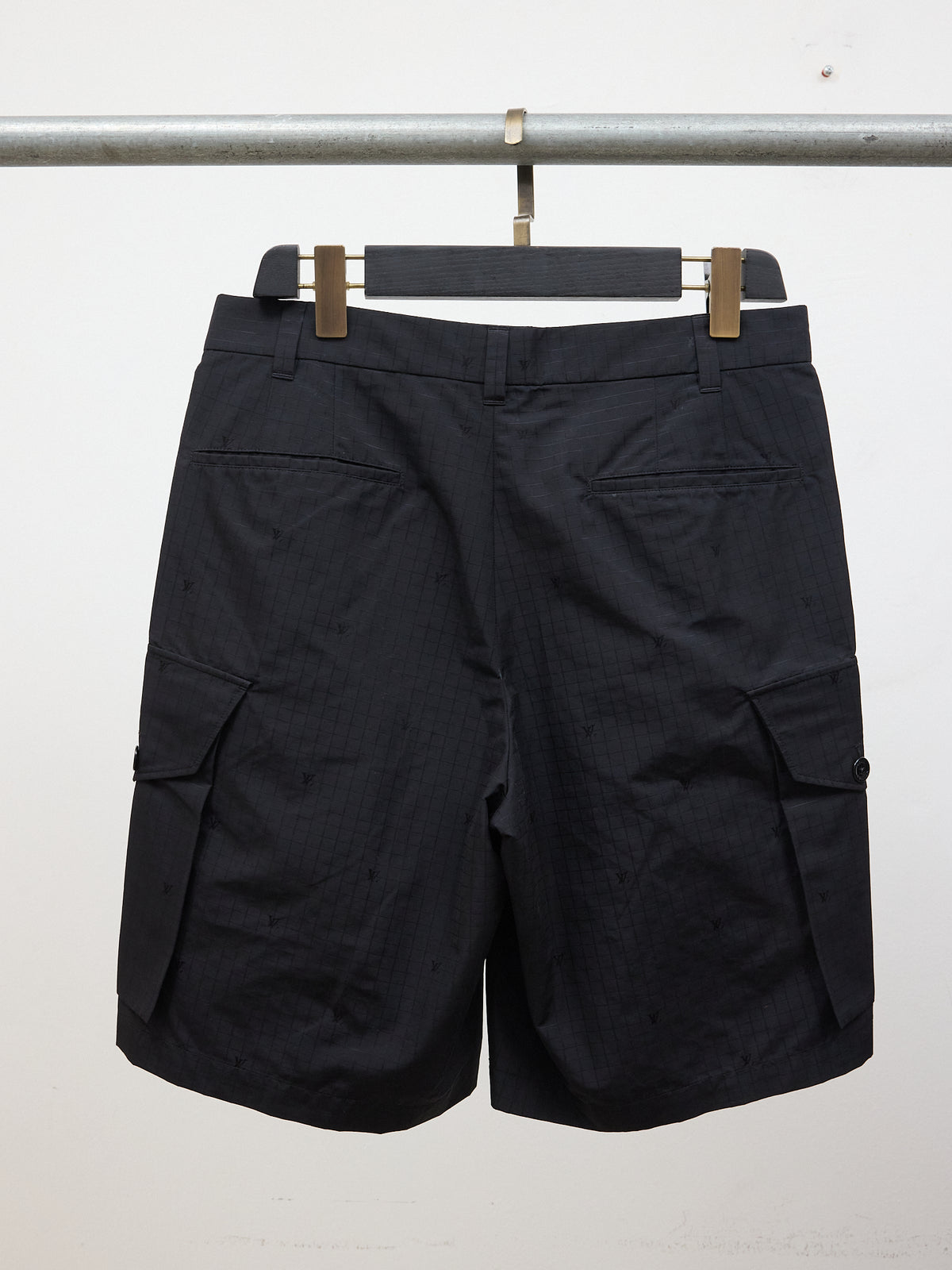 Louis Vuitton Technical Grid Cargo Shorts
