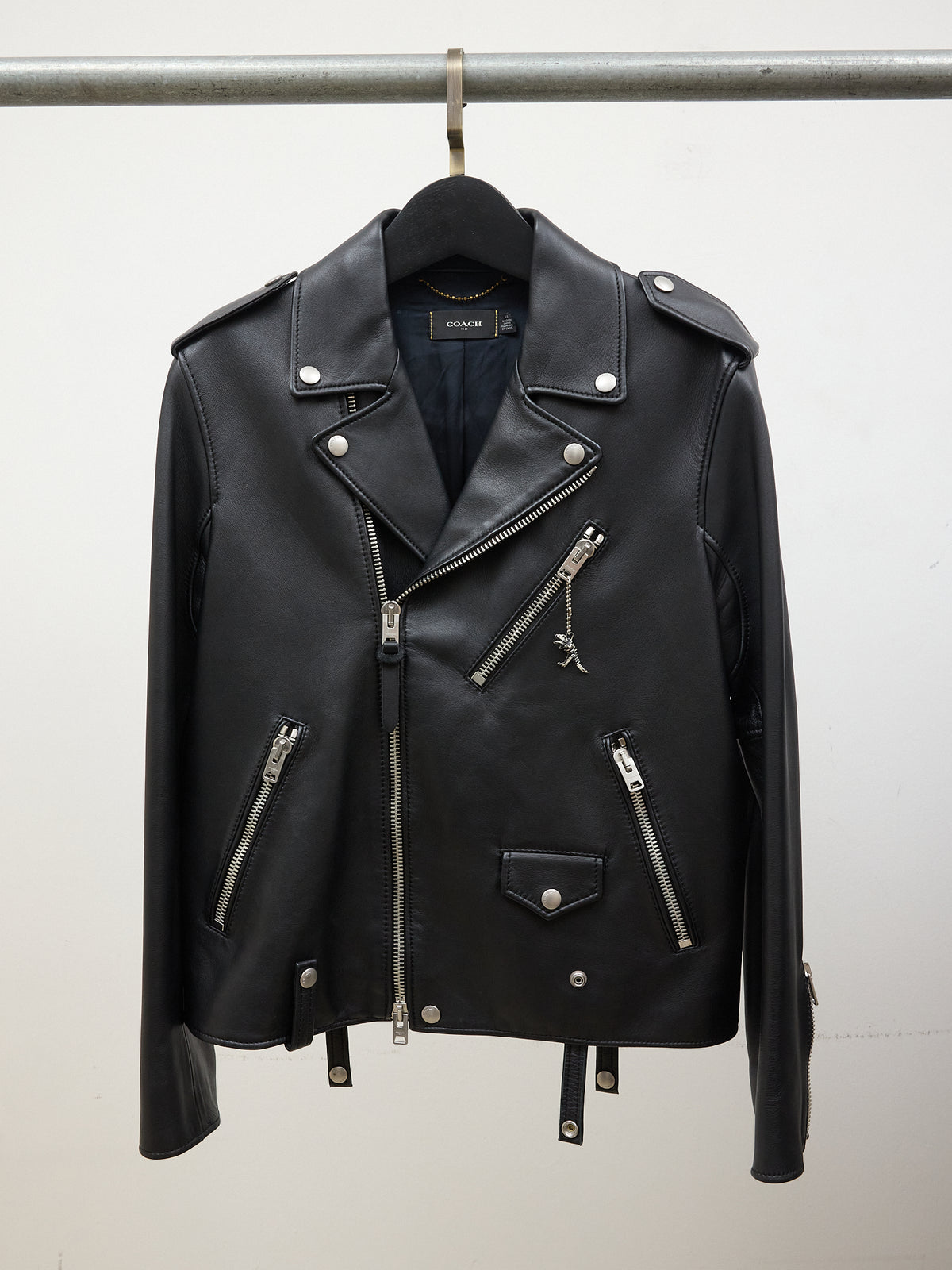 Coach Leather Jacket in Black
