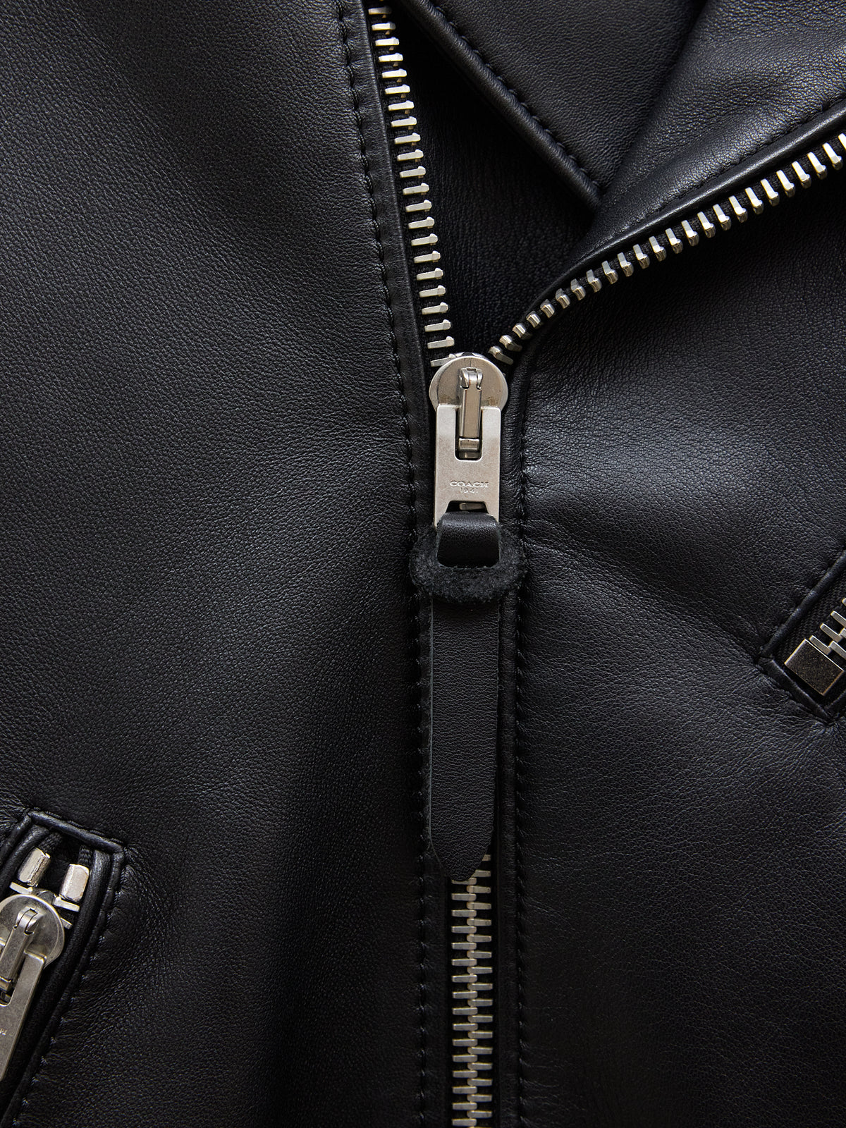 Coach Leather Jacket in Black