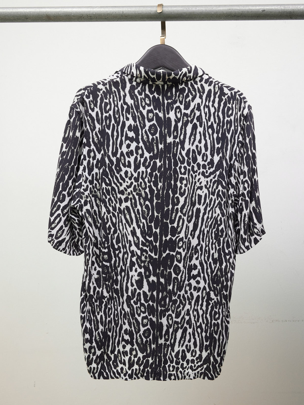 Burberry London Leopard Print Shirt in Black/White