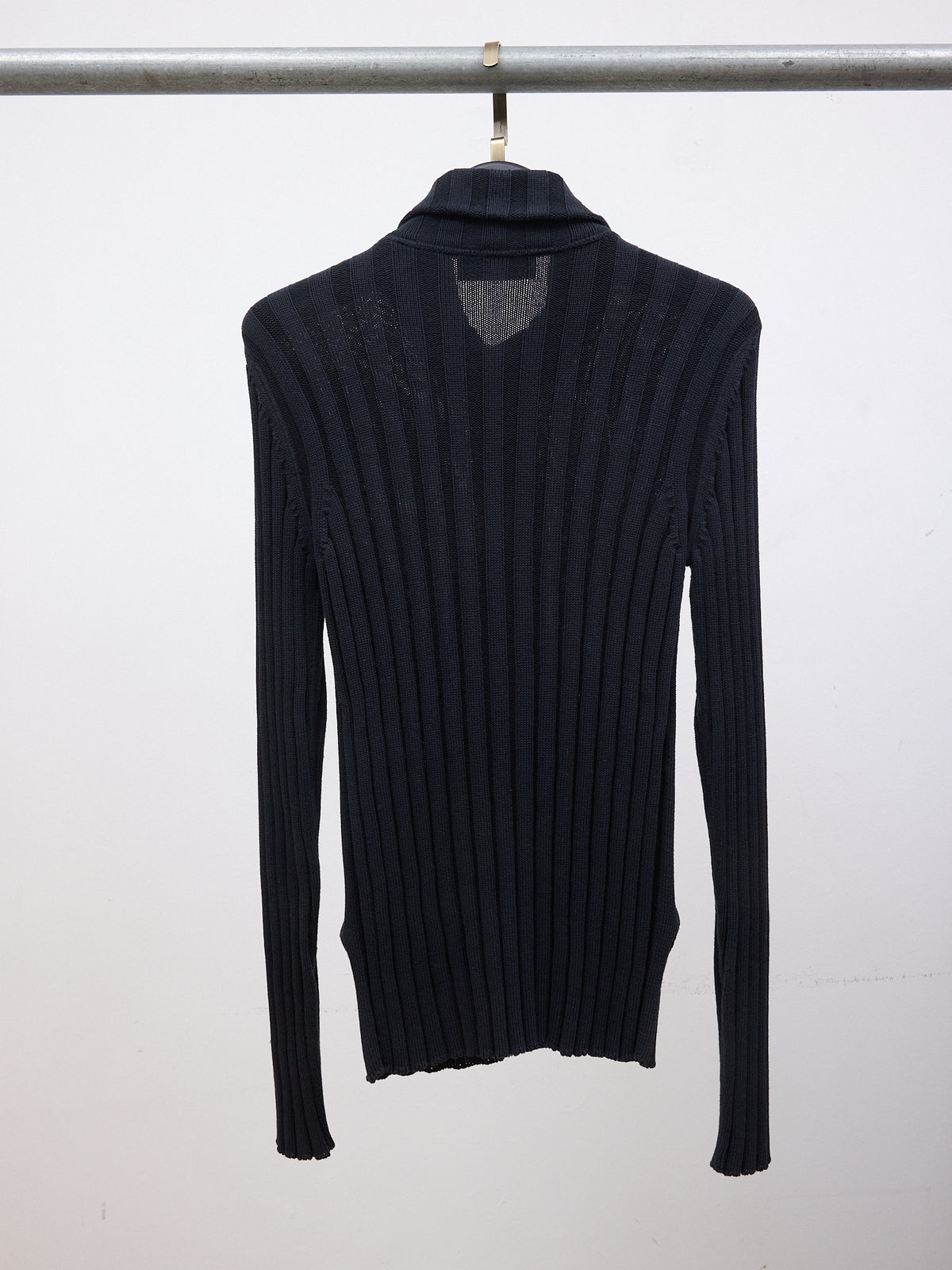 Dolce And Gabbana Button Up Pleated Turtleneck Knitted With Pockets