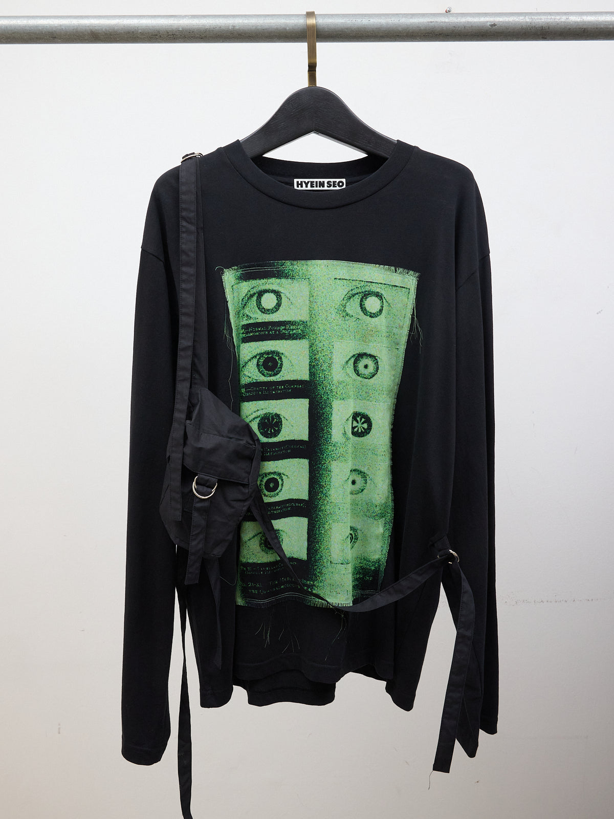 Hyein Seo "Elise" Long Sleeve Top in Black
