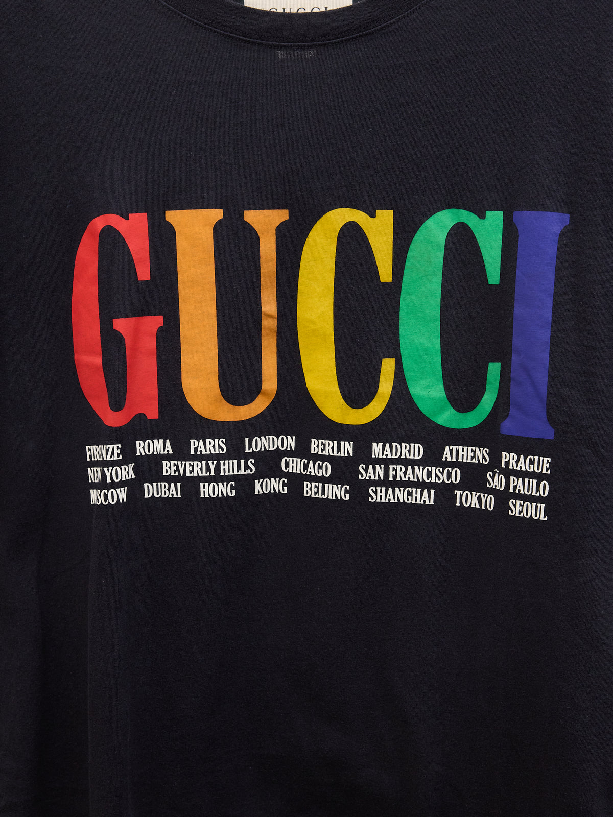 Gucci Rainbow Logo Cities T-Shirt