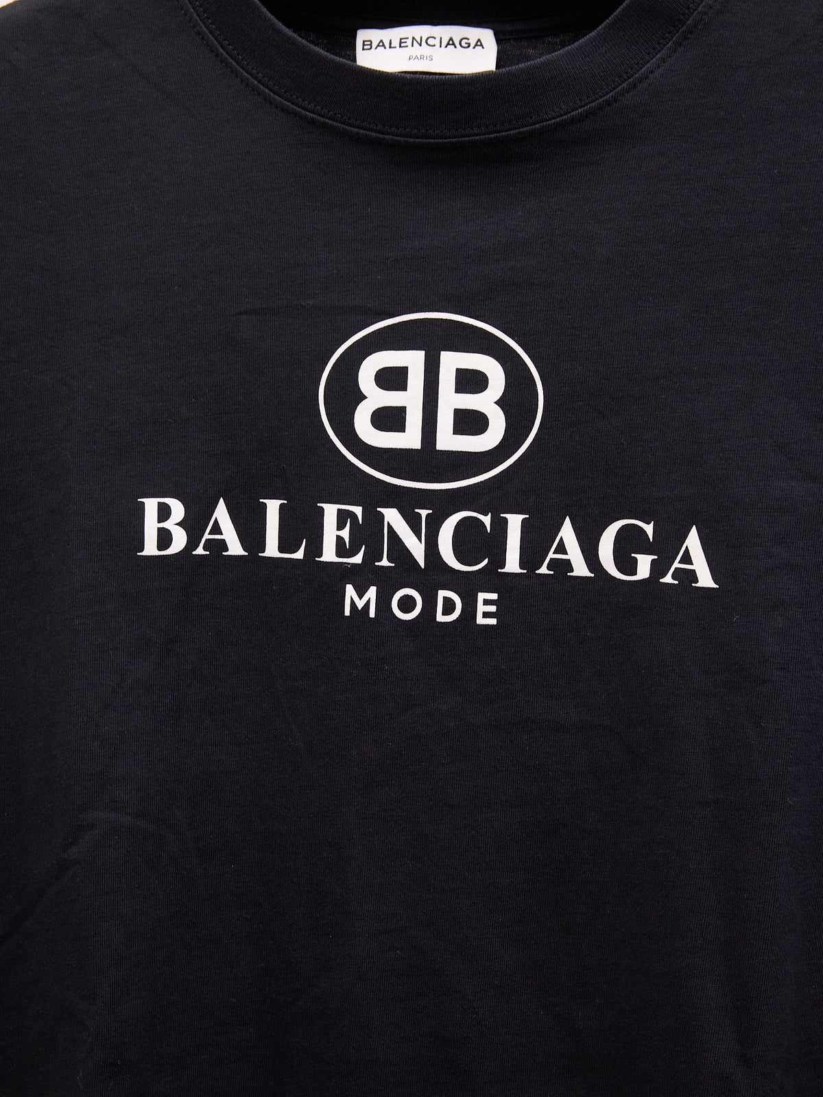 Balenciaga Black Logo Short-sleeve T-shirt