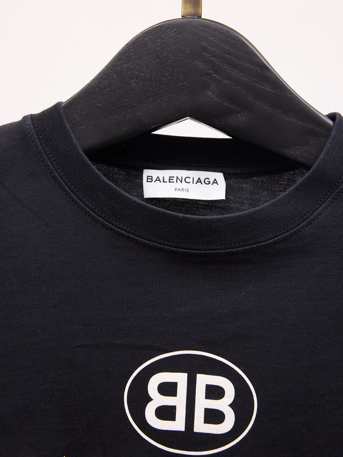 Balenciaga Black Logo Short-sleeve T-shirt