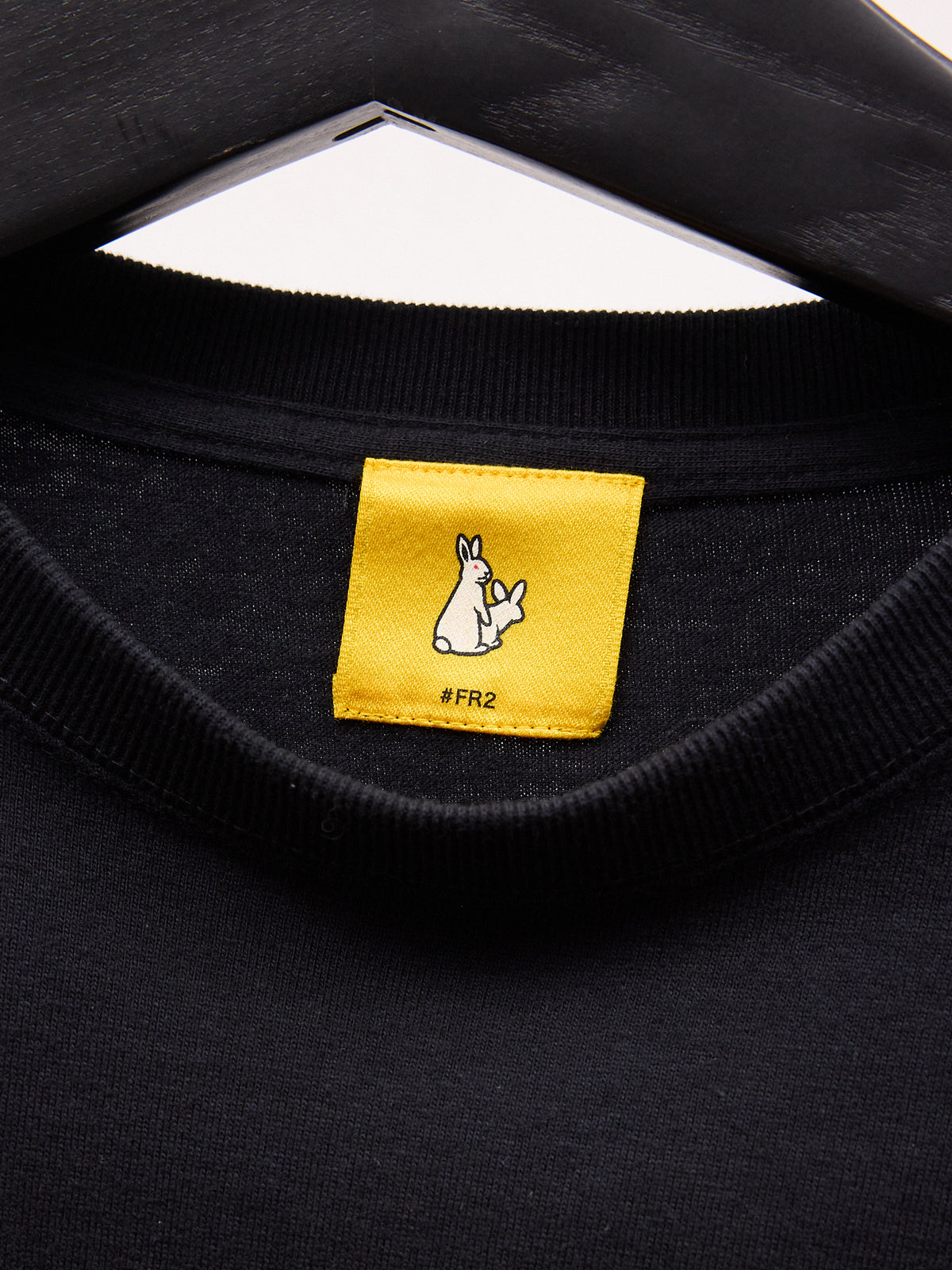 Fxxkingrabbits FR2 "Caution" Long Sleeve T-Shirt in Black