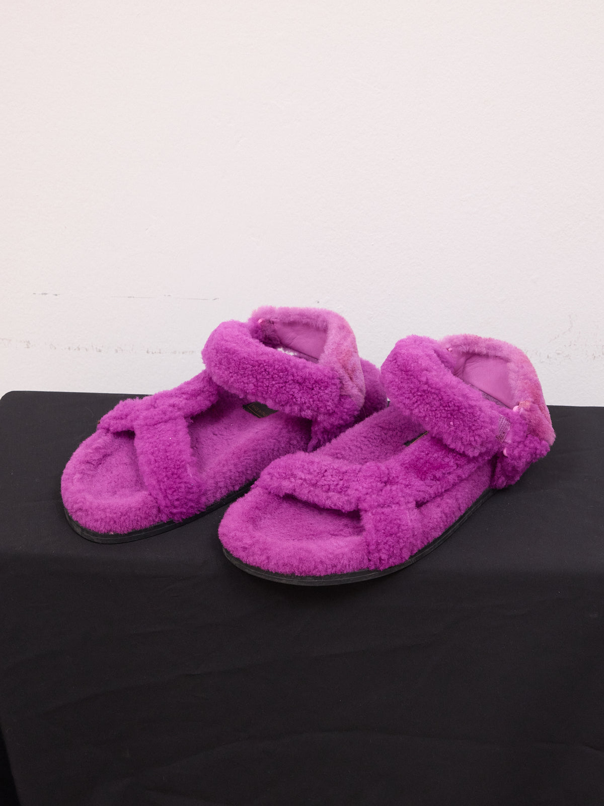 Fendi Fur Sandals in Purple