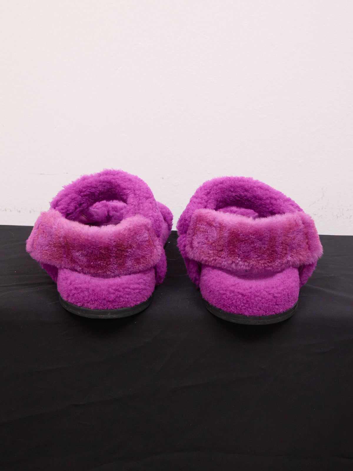 Fendi Fur Sandals in Purple