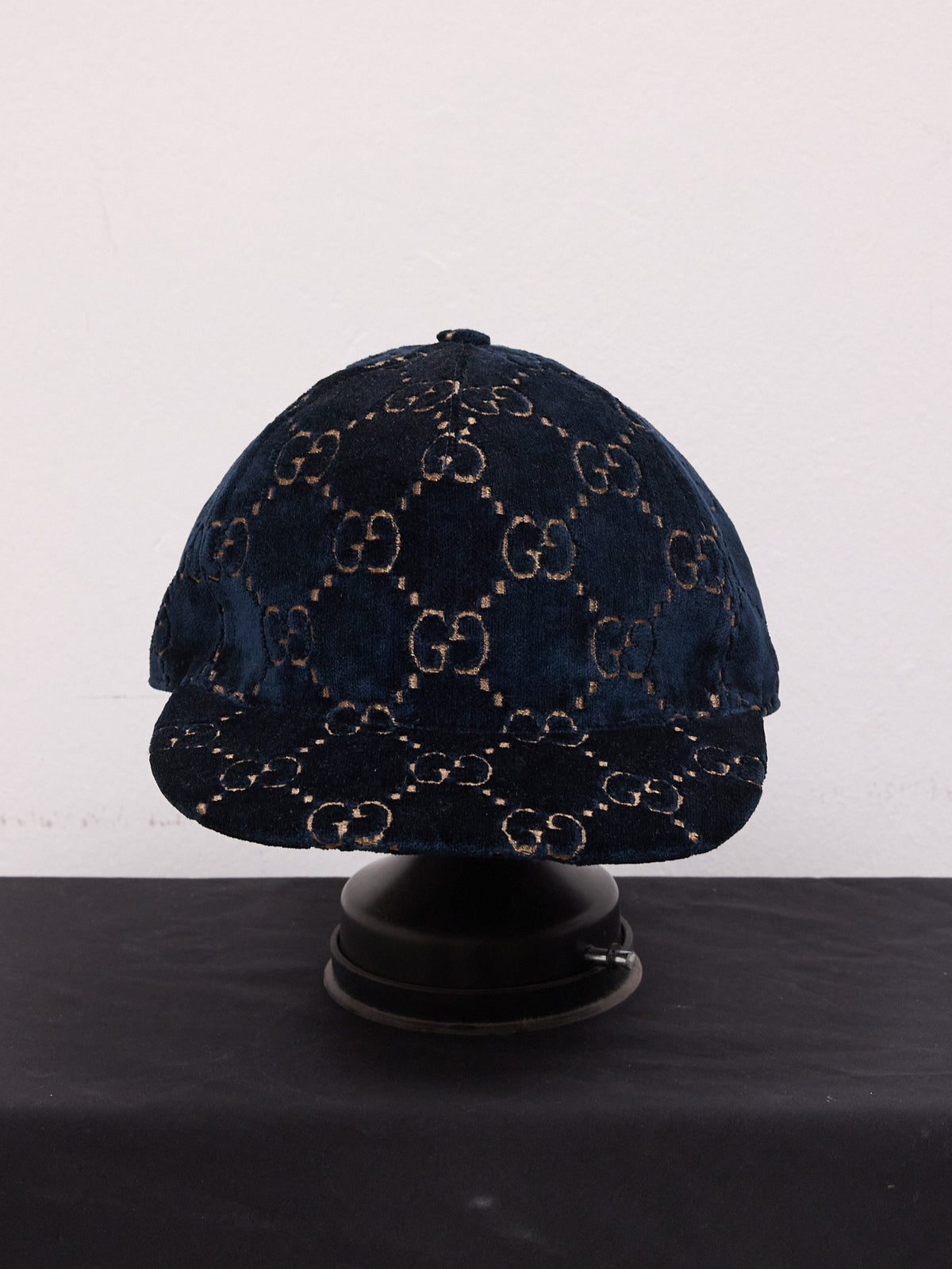 Gucci GG Sapphire Blue Velvet Baseball Cap