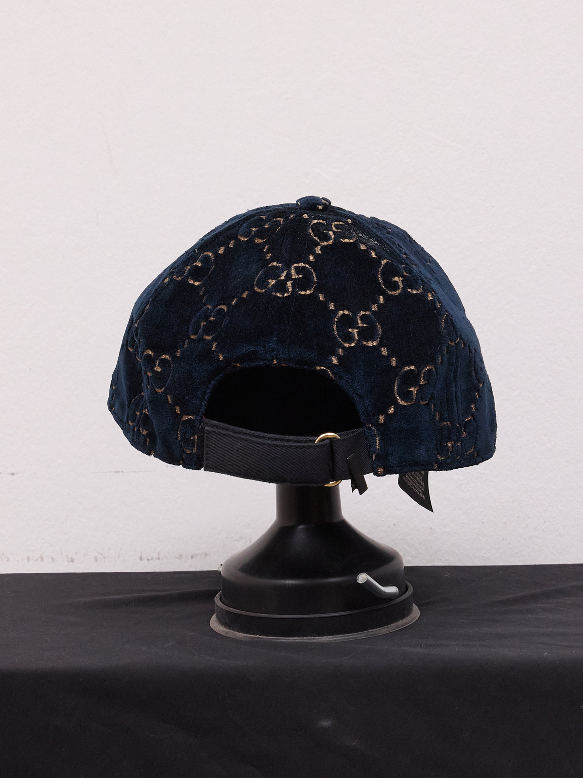 Gucci GG Sapphire Blue Velvet Baseball Cap