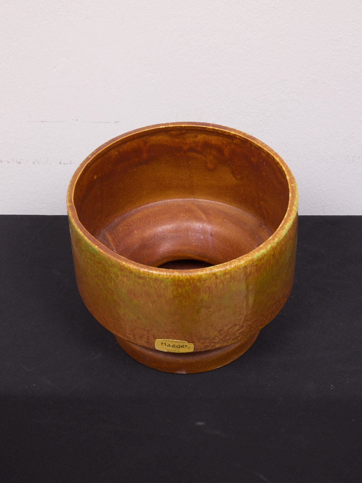 Haeger Brown Glazed Ceramic Pot -