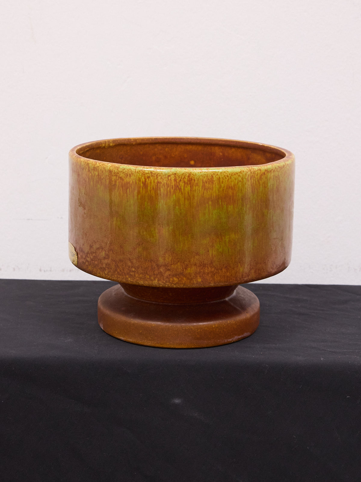 Haeger Brown Glazed Ceramic Pot -