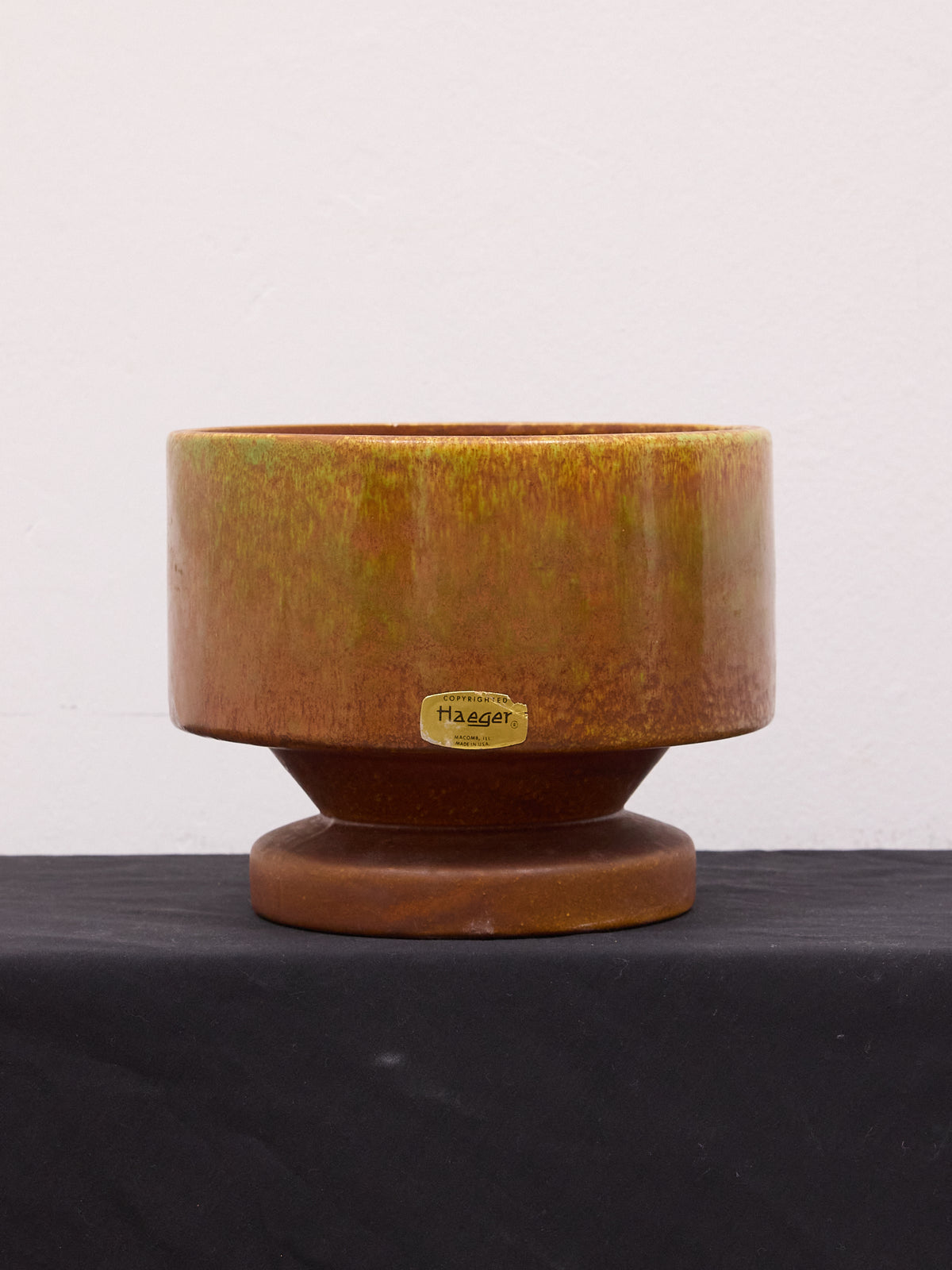 Haeger Brown Glazed Ceramic Pot -