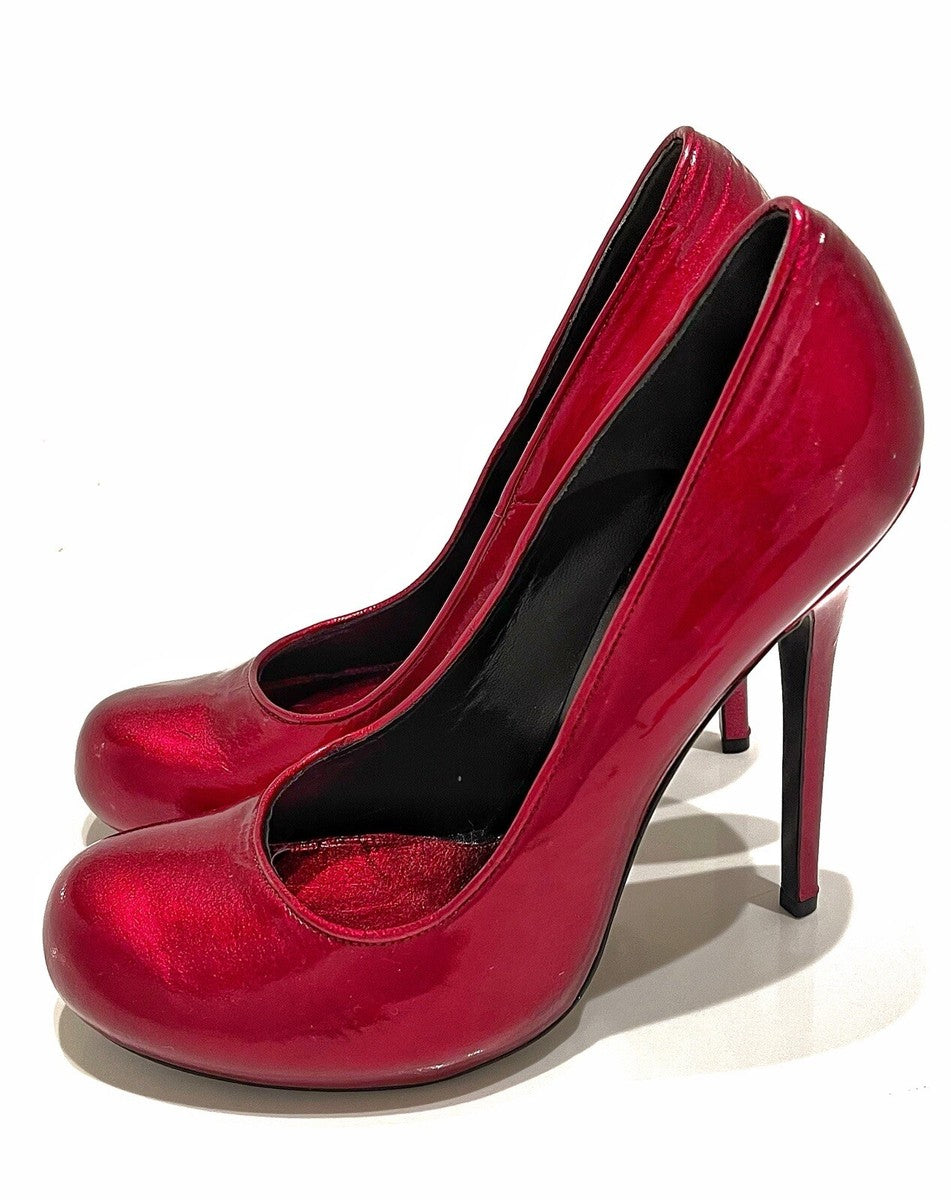 Alexander McQueen Classic Red Patent Heels