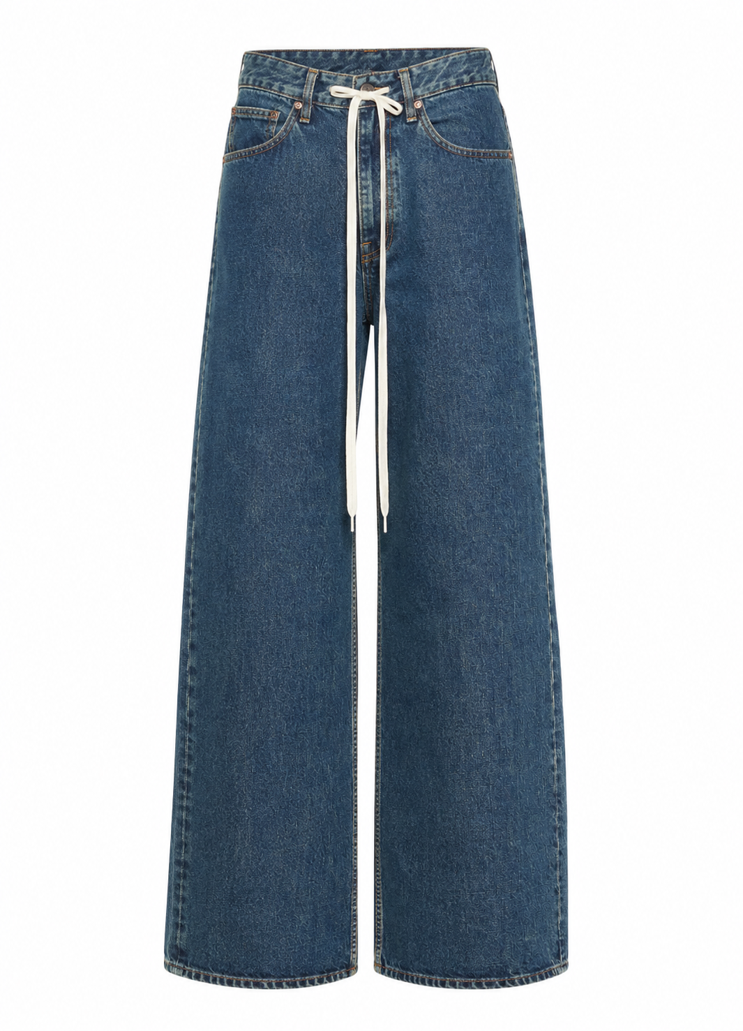 Maison Margiela Wide Denim Jeans with Drawstrings