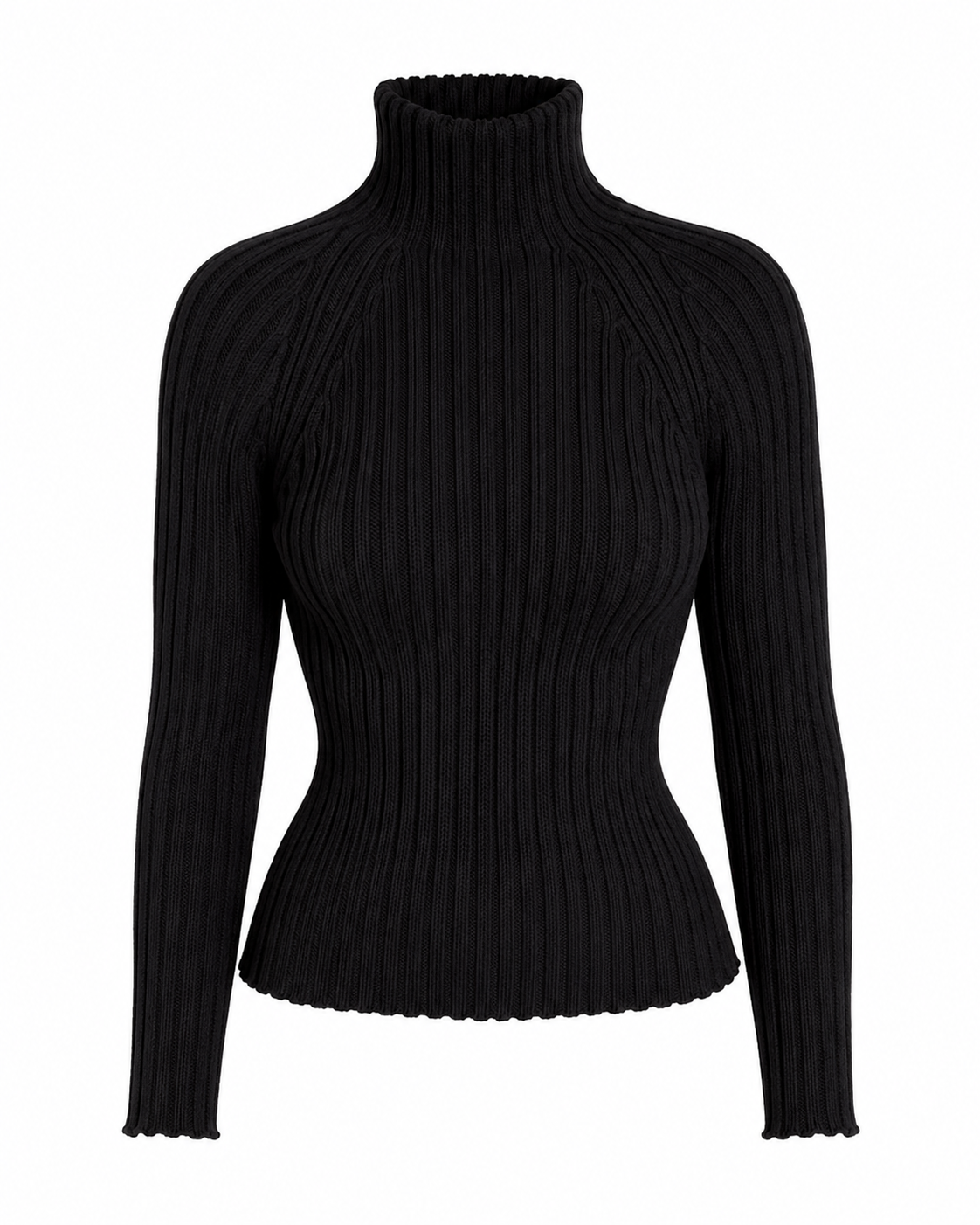 Christian Dada Wool Turtleneck in Black