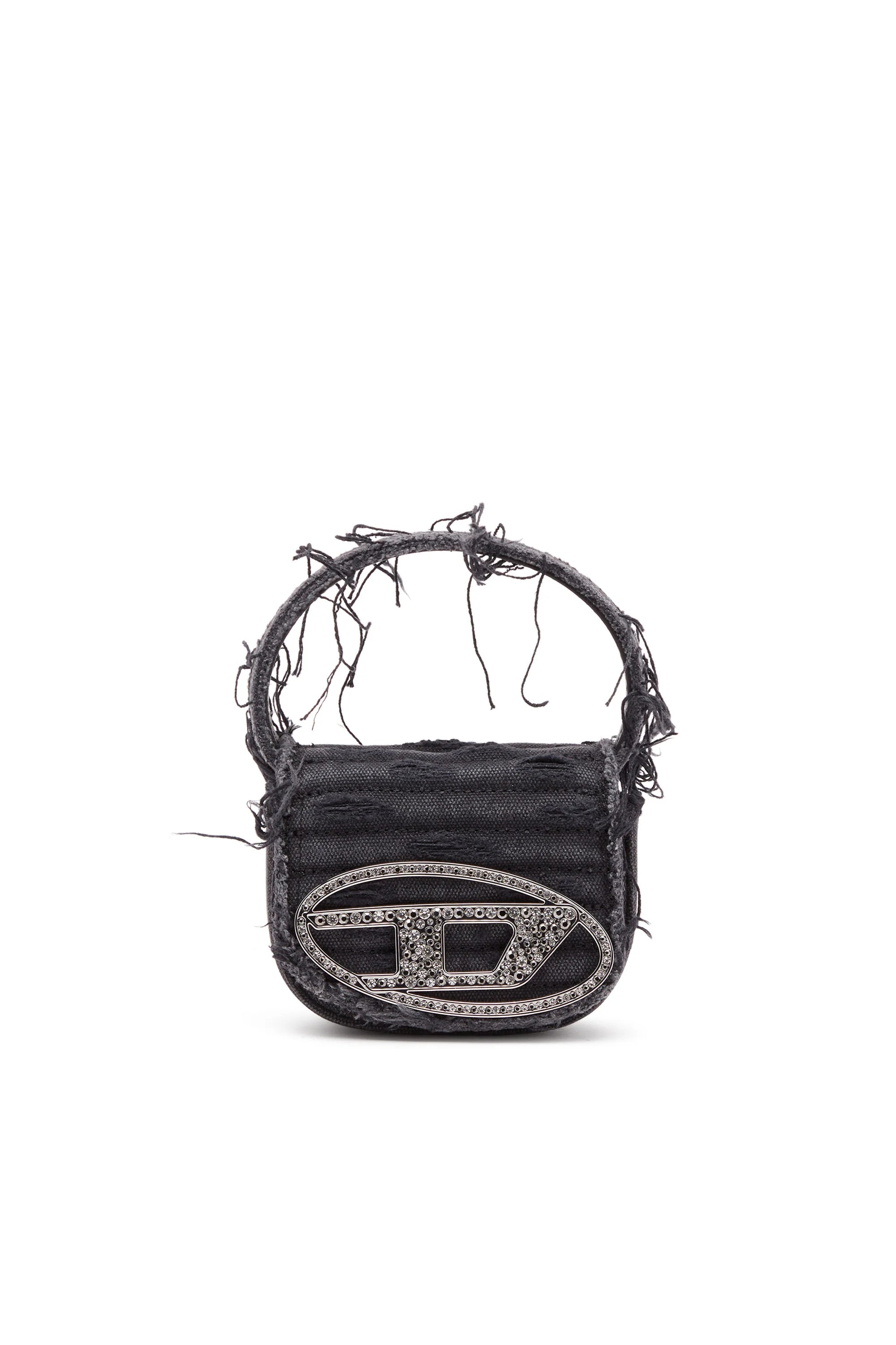 Diesel 1DR XS Iconic Mini Bag in Distressed Denim/Leather