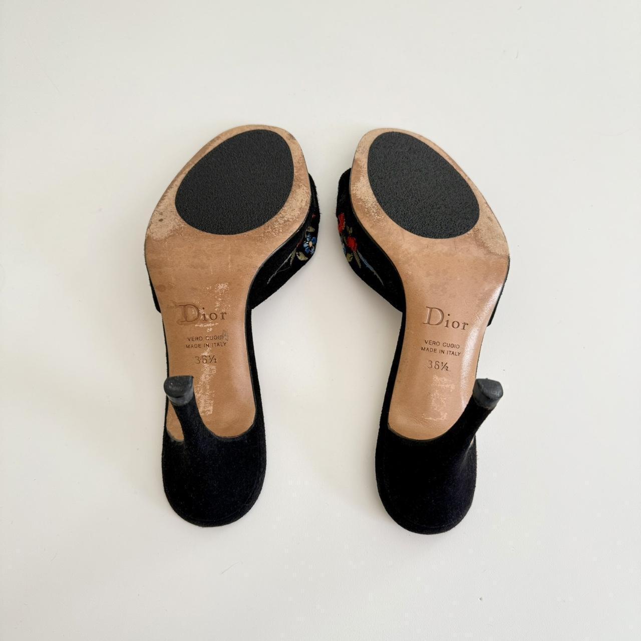 Christian Dior by John Galliano Embroidery with Locket Slip On Heel