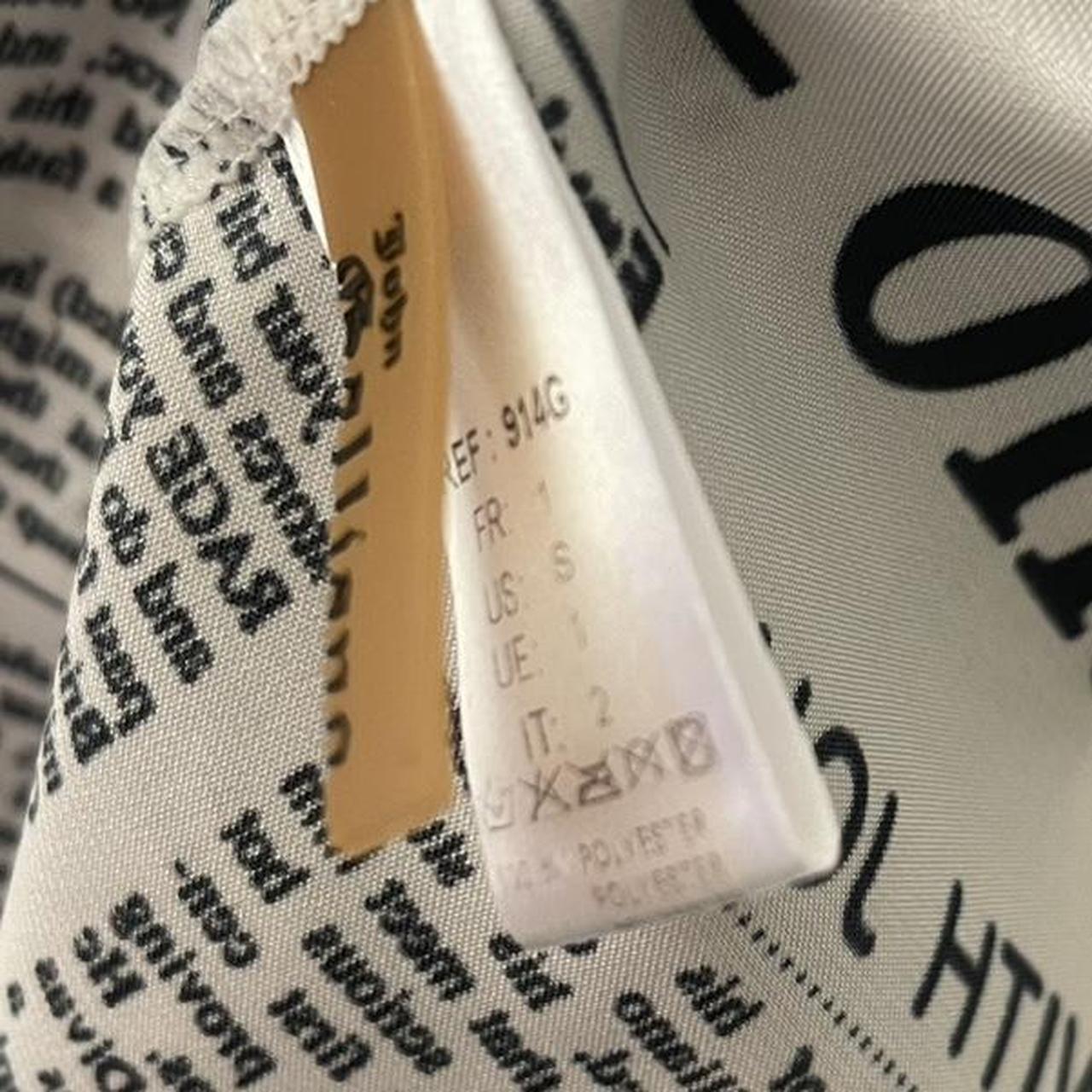John Galliano News Paper Print Robe Mini Dress