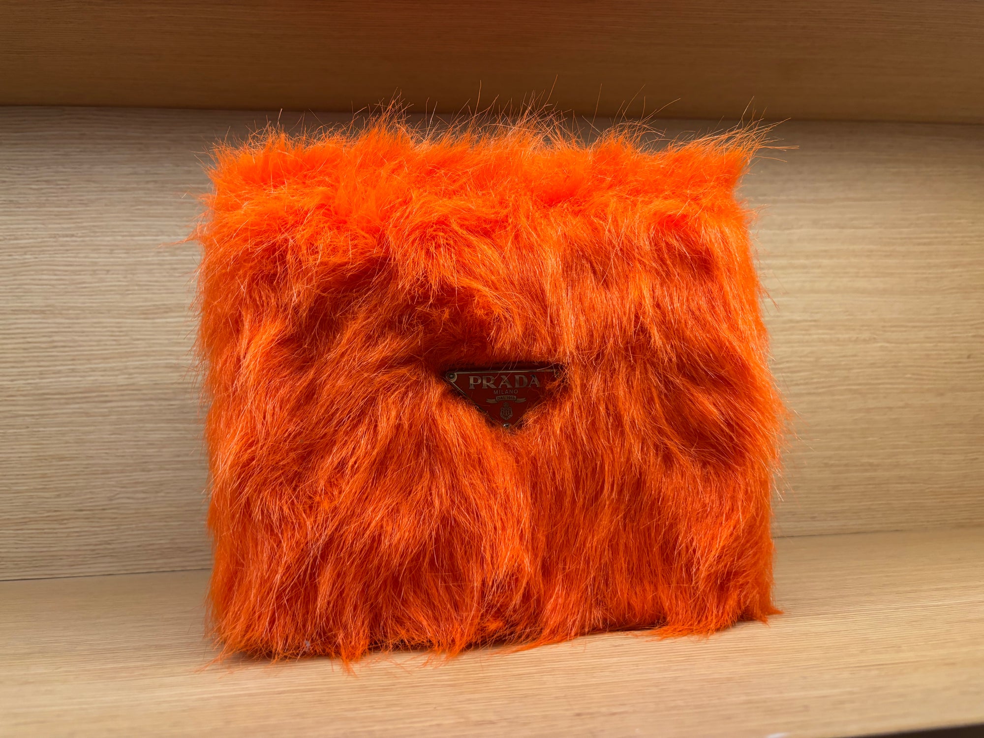 PRADA FURRY BOX ORANGE