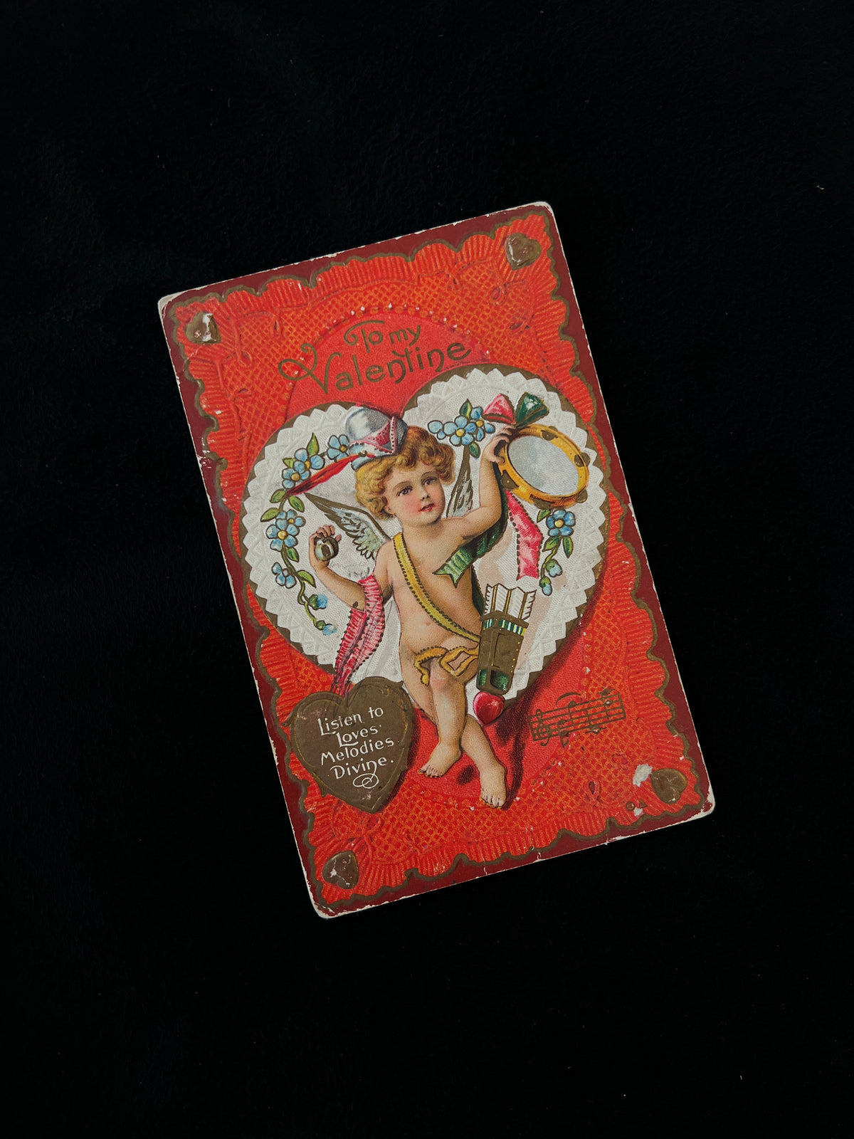 Valentines Day, Lots of Angels Postcards