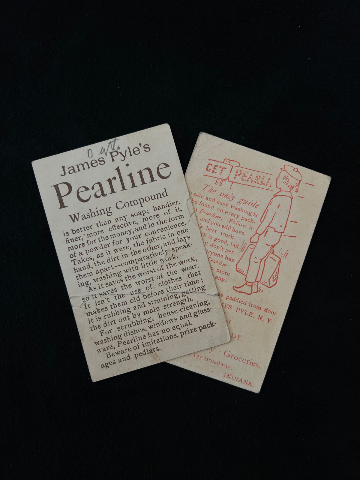 James Pyle's Pearline Washing Compound Card -