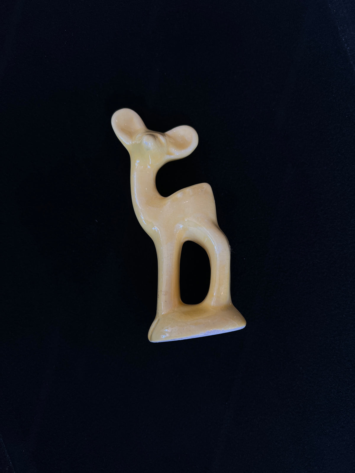 Vintage Yellow Long Leg Deer Figurine