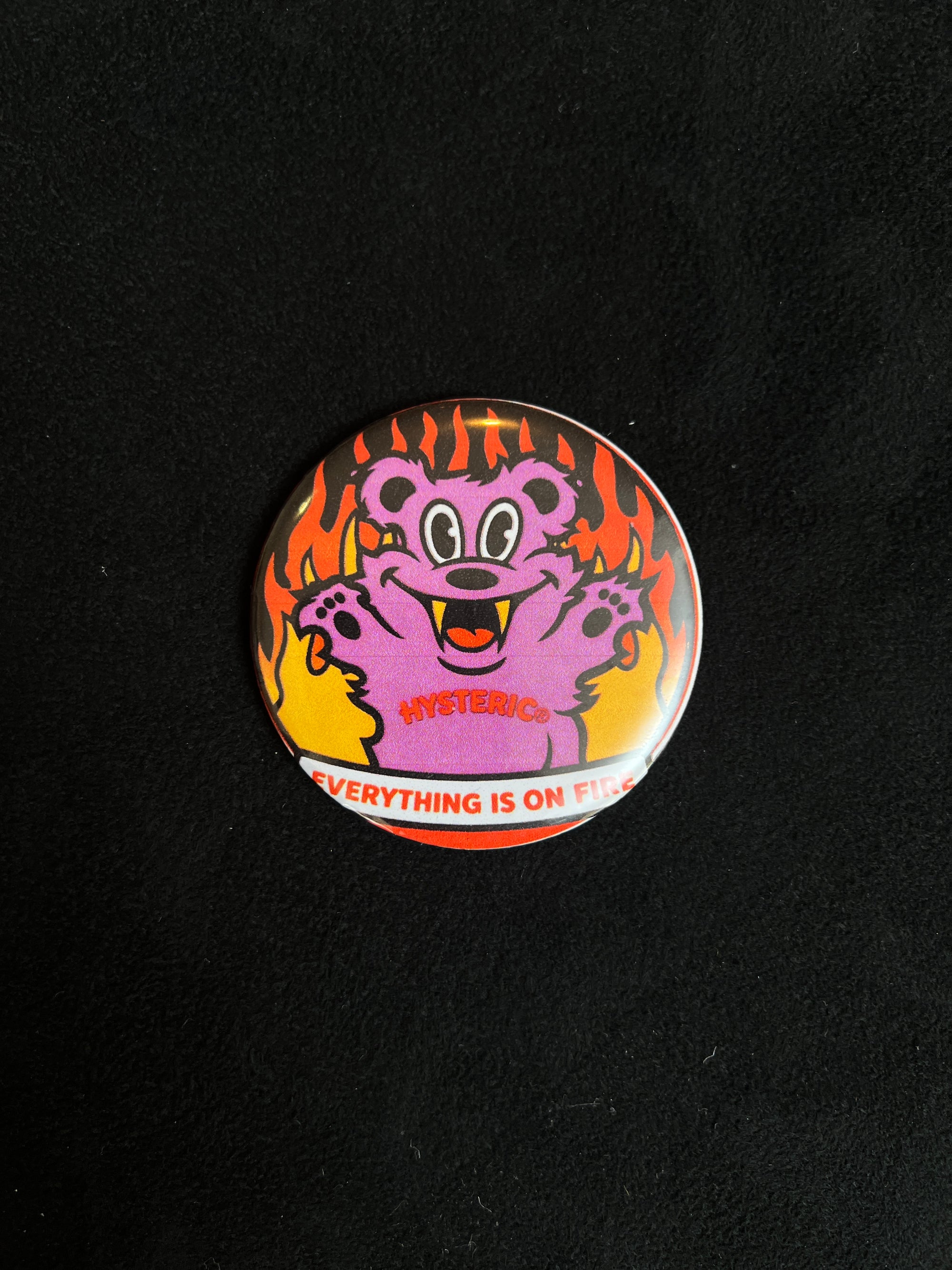Hysteric Glamour "Everything is on Fire" Pin -
