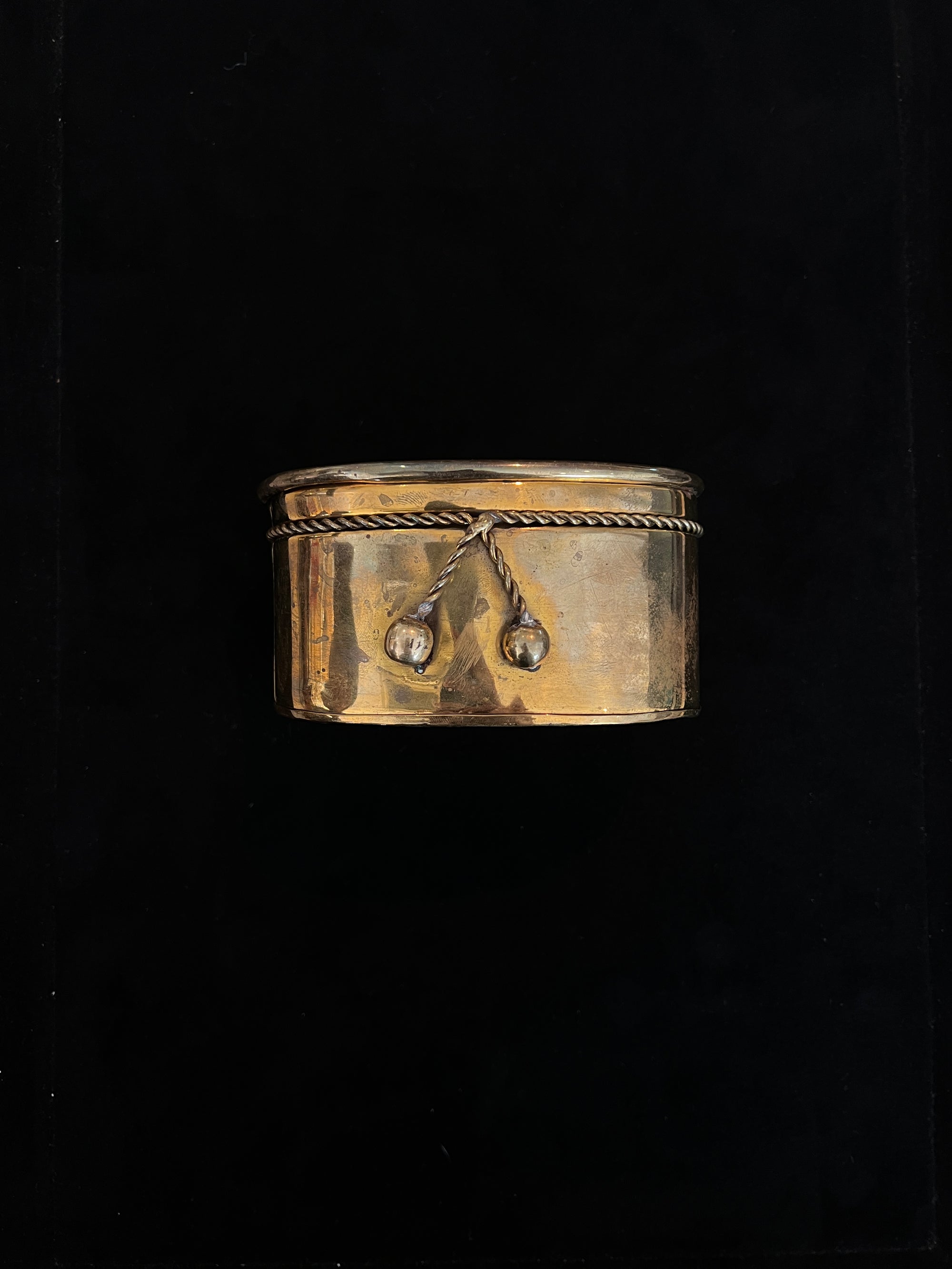 Vintage Cherry Brass Planter