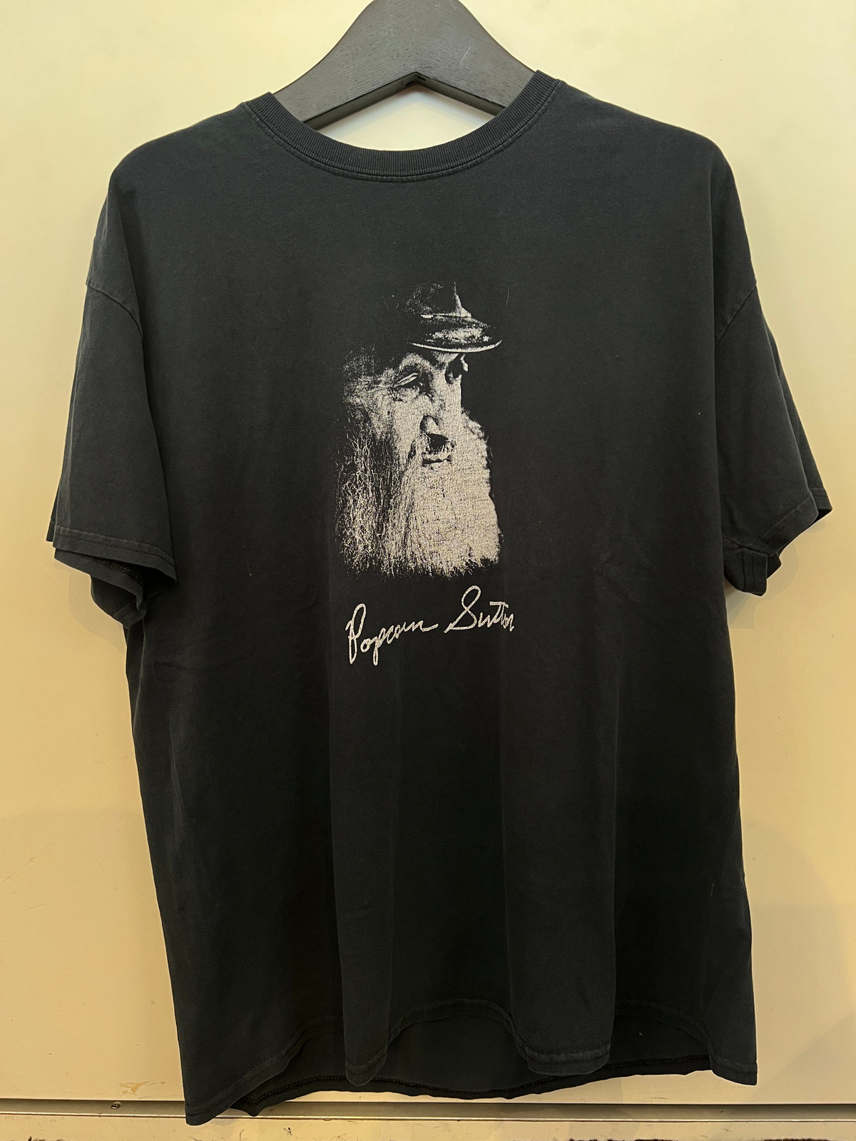 "Popcorn Sutton" T-Shirt in Black -