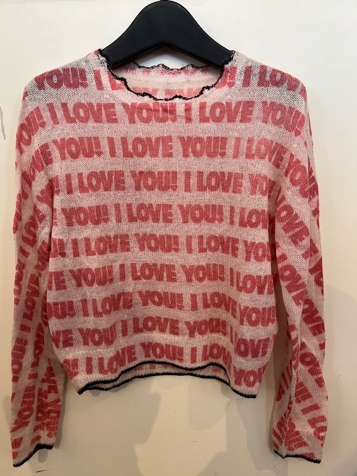 Blumarine "I LOVE YOU" Knit Sweater -