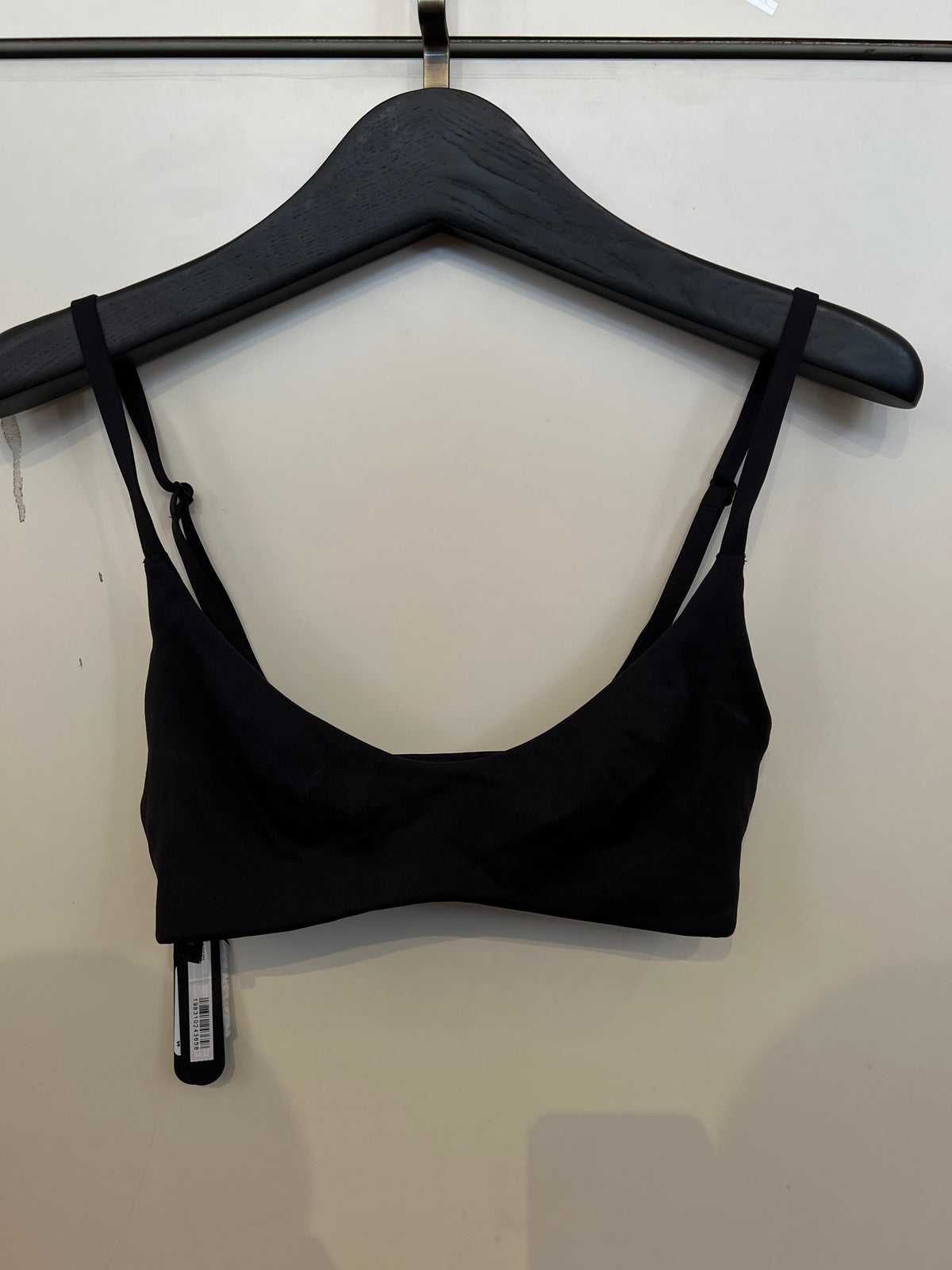 Nike x SKIMS Matte Micro Scoop Bra in Obsidian