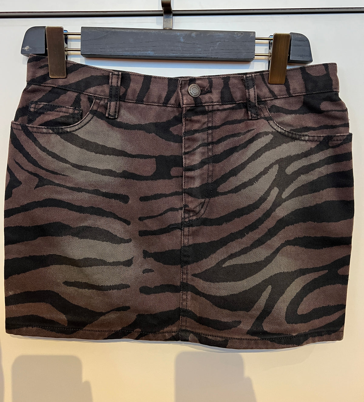 See By Chloe Desert Zebra Mini Skirt -