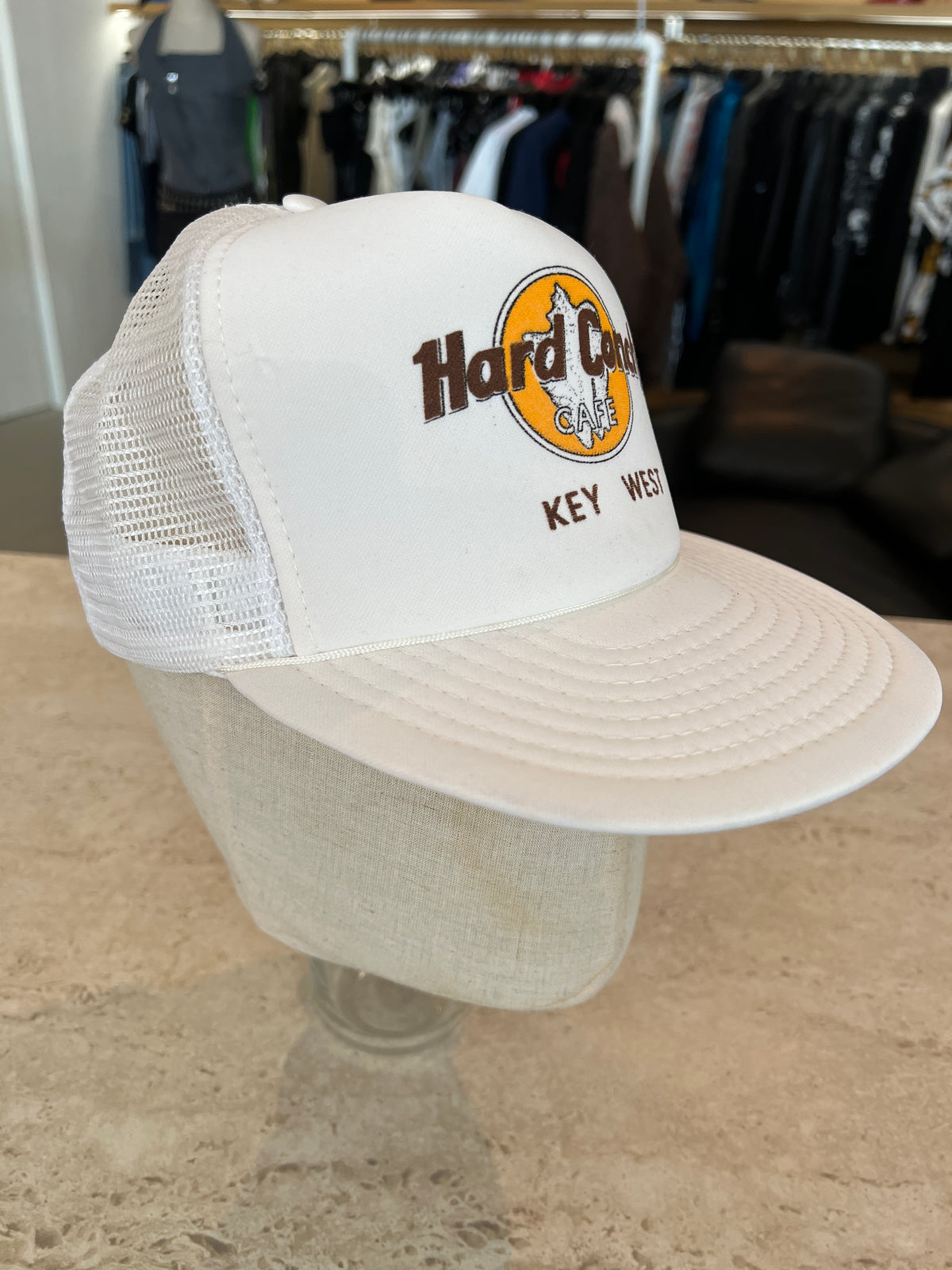 Vintage Hard Conch Cafe Mesh Trucker Cap -