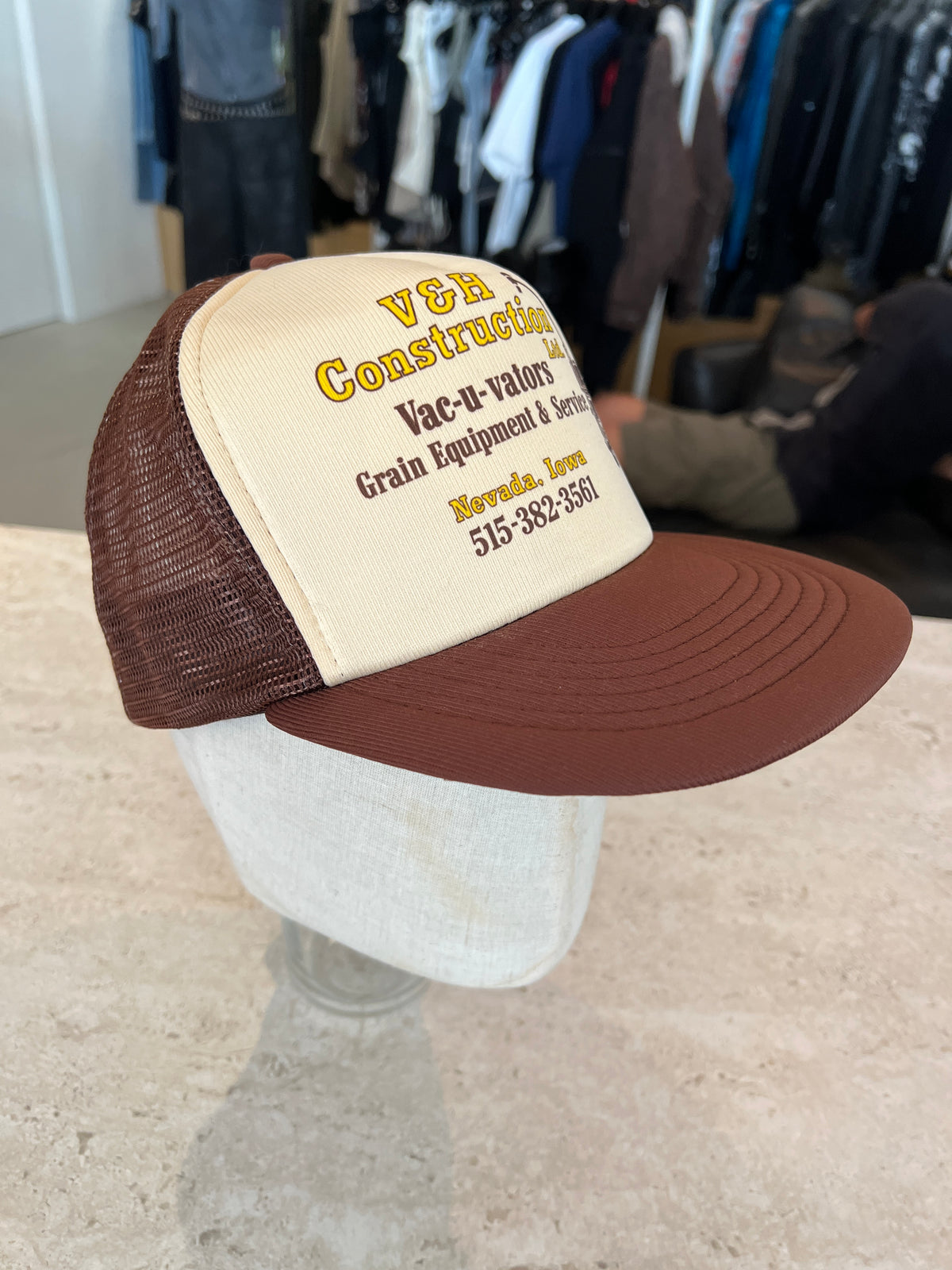Vintage V&H Construction Vac-U-Vators Trucker Cap -