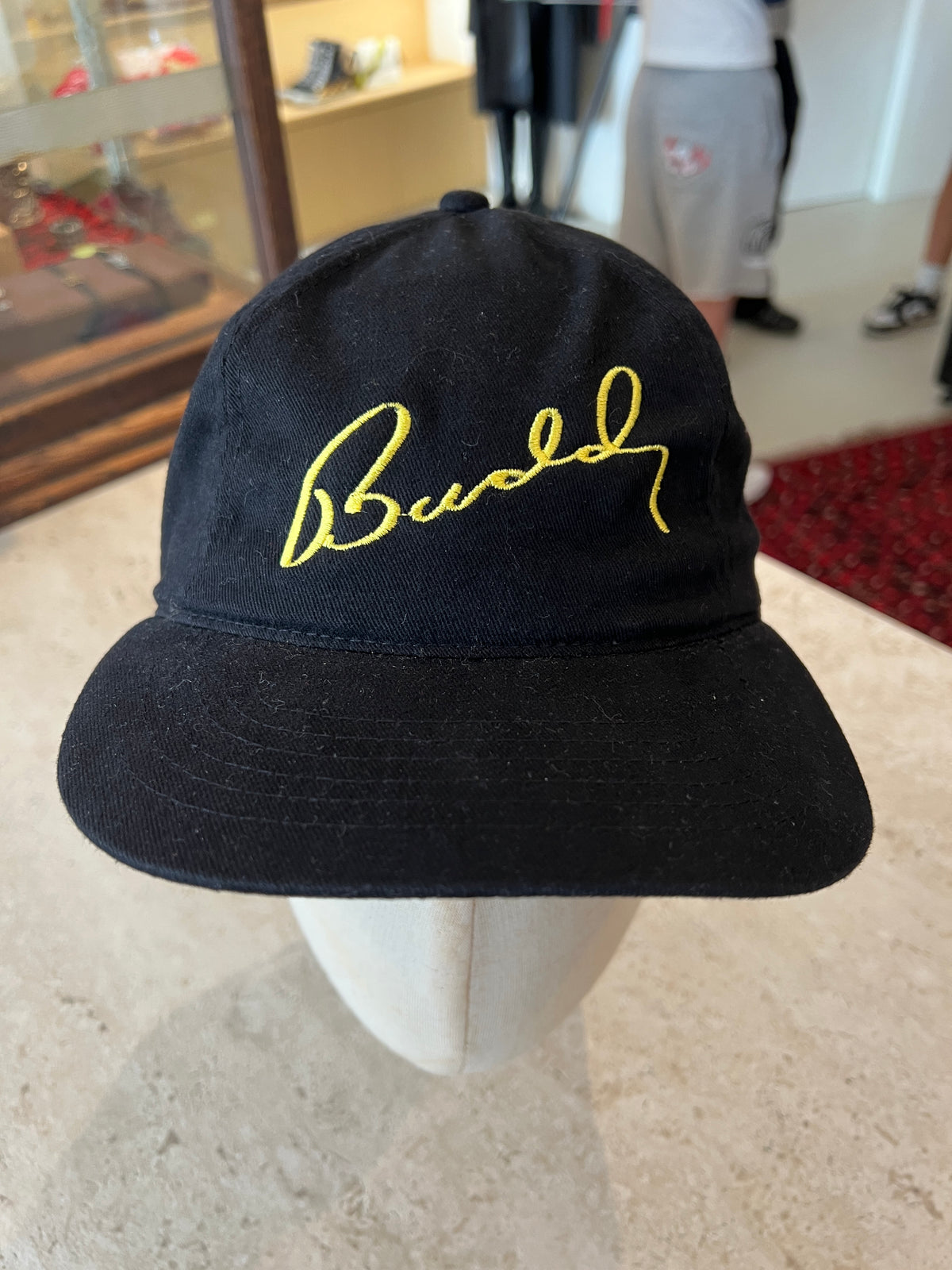Vintage Black "Buddy" Baseball Cap -