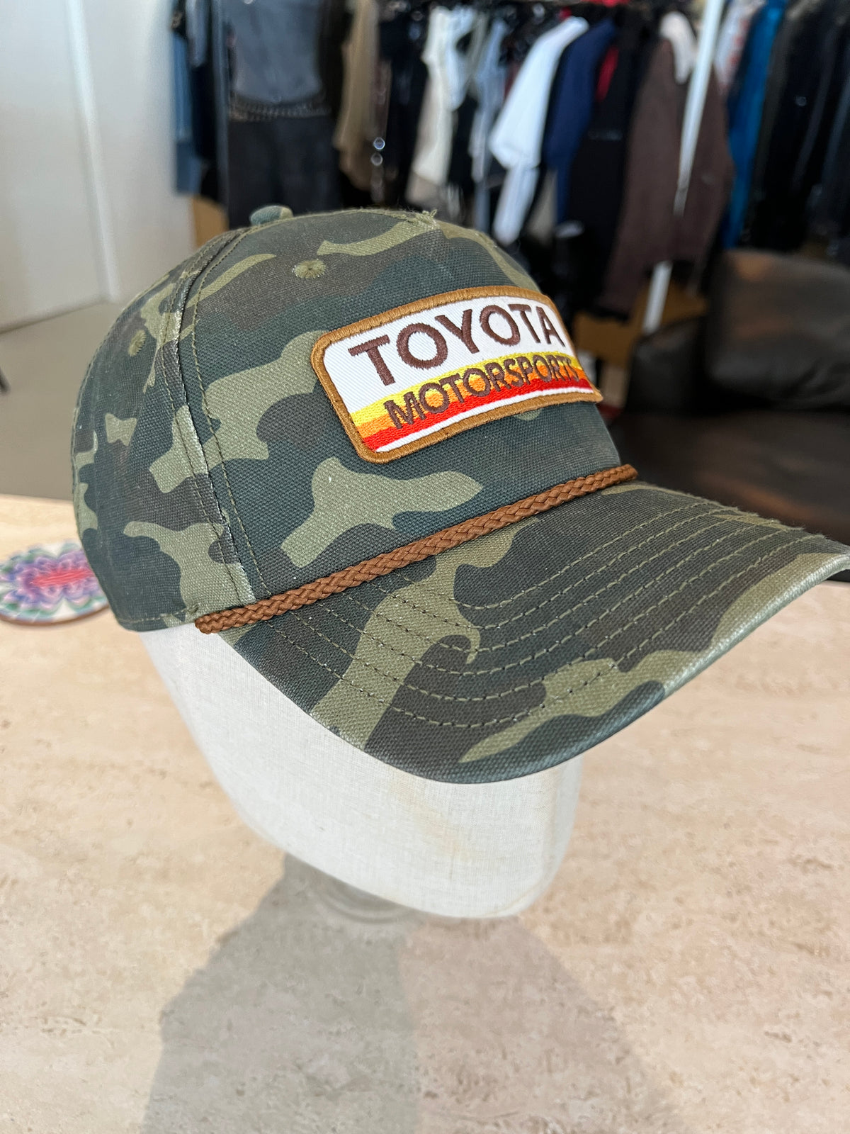 Toyota Motorsports Camo Brown Rope Six-Panel Cap -