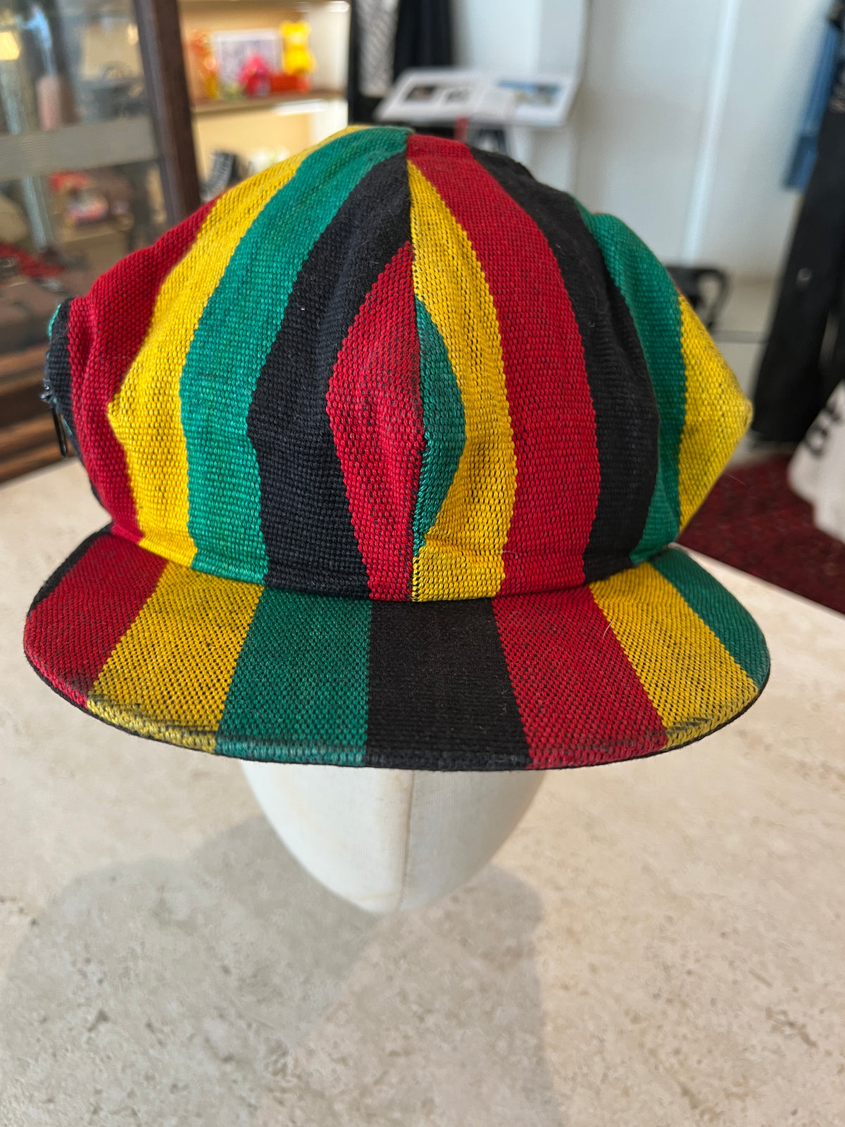 Rasta-Style Newspaper Cap -
