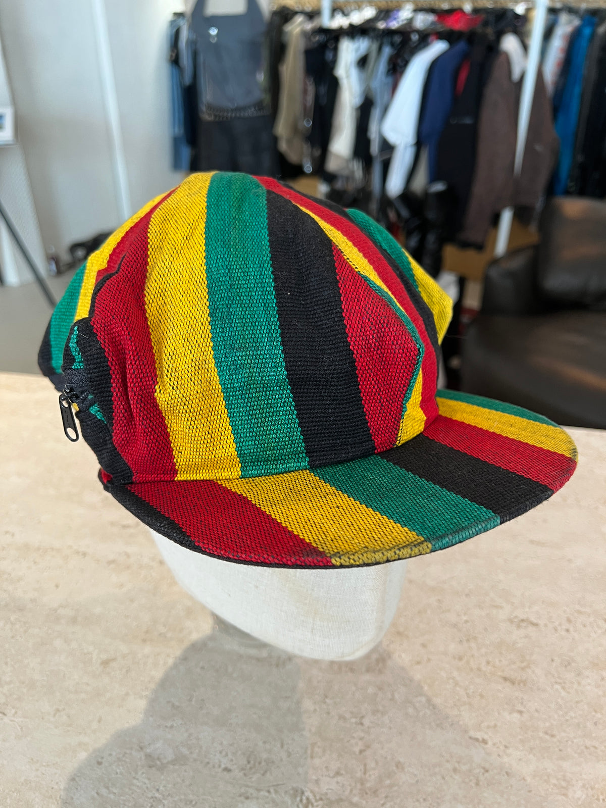 Rasta-Style Newspaper Cap -
